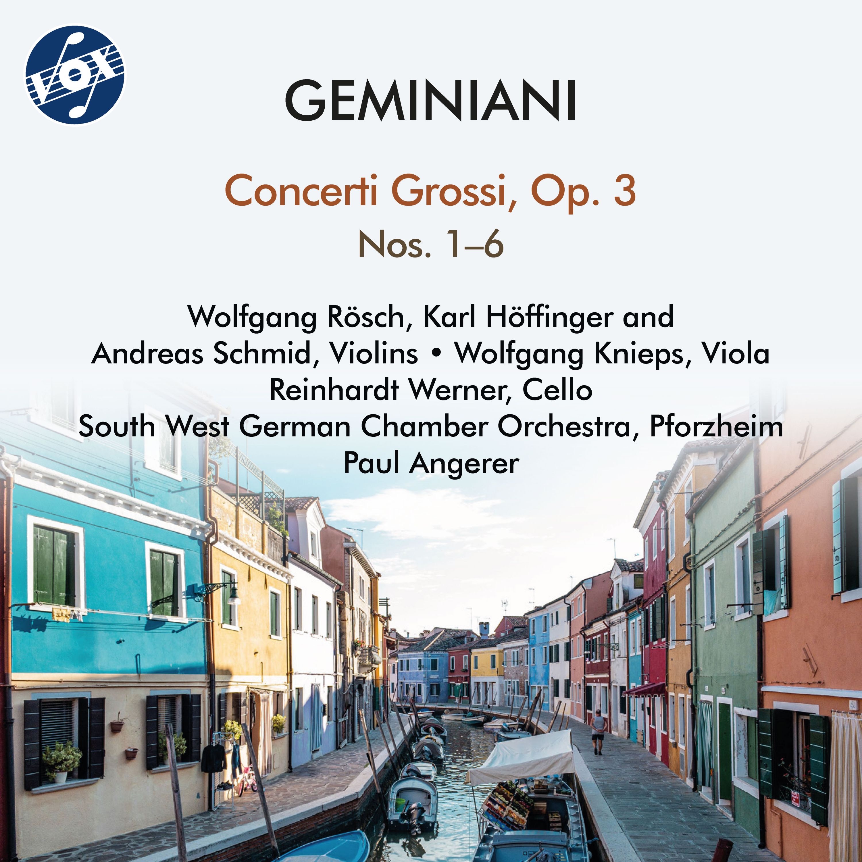 Geminiani: Concerto Grosso, Op. 3 album cover
