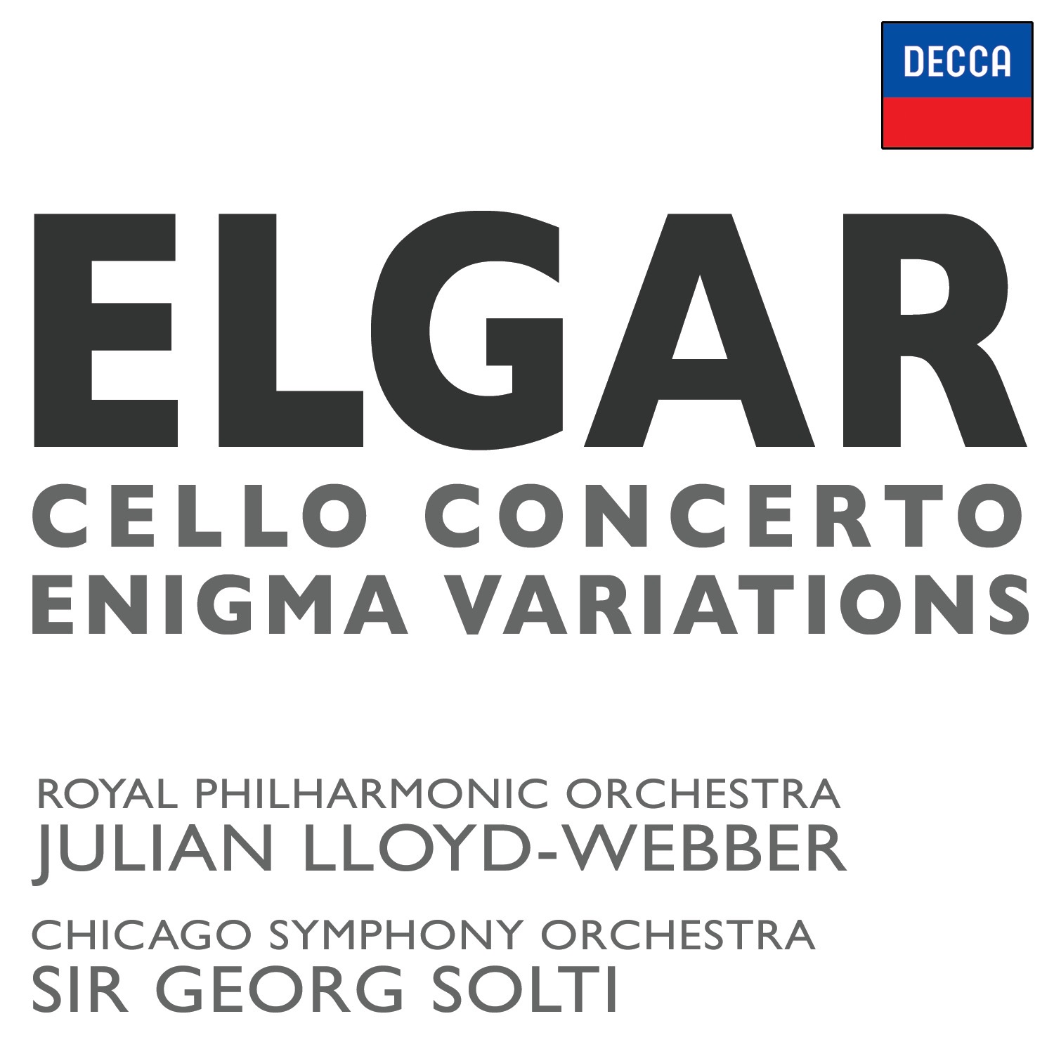 Elgar: Cello Concerto; Enigma Variations album cover