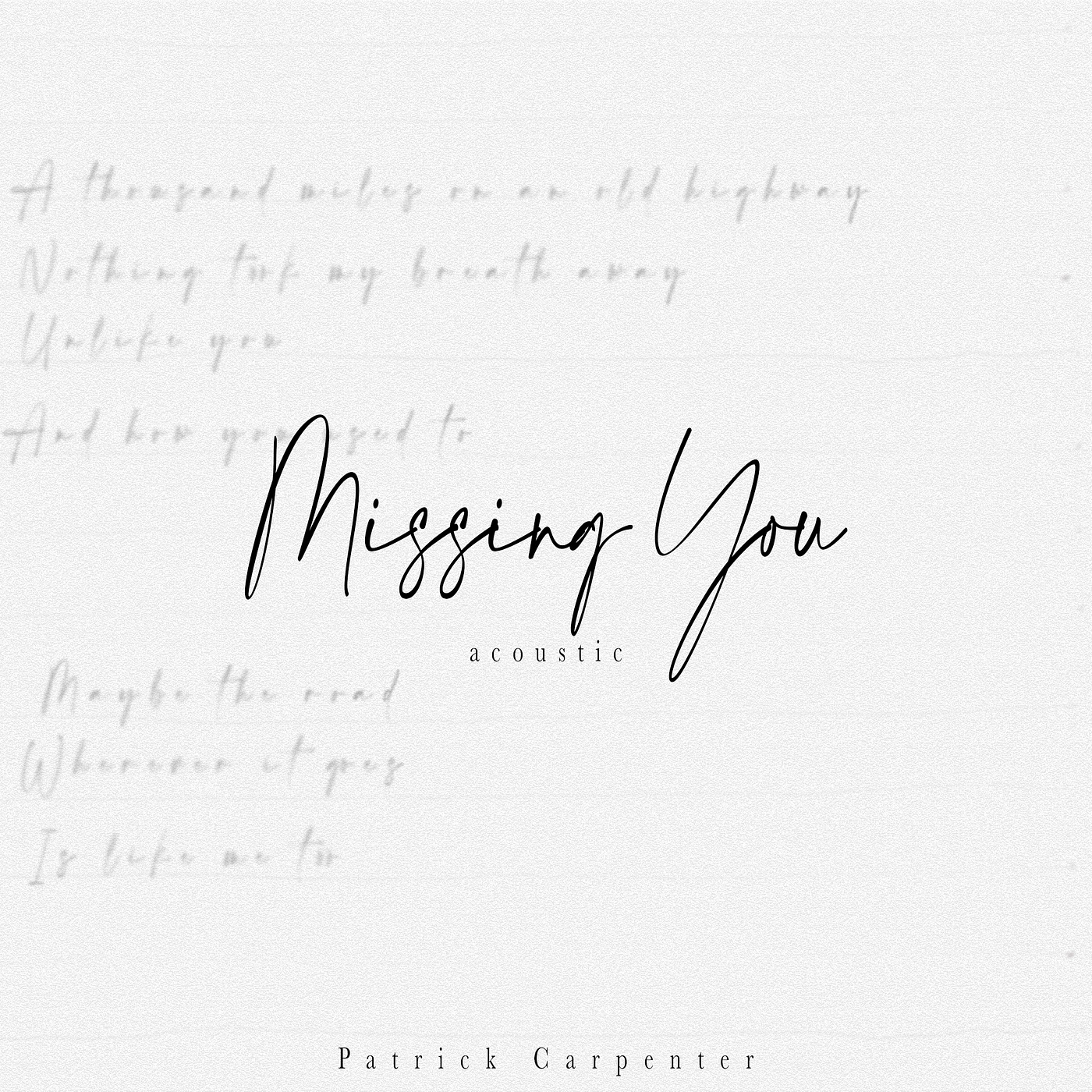 Missing You (Acoustic) - Single album cover