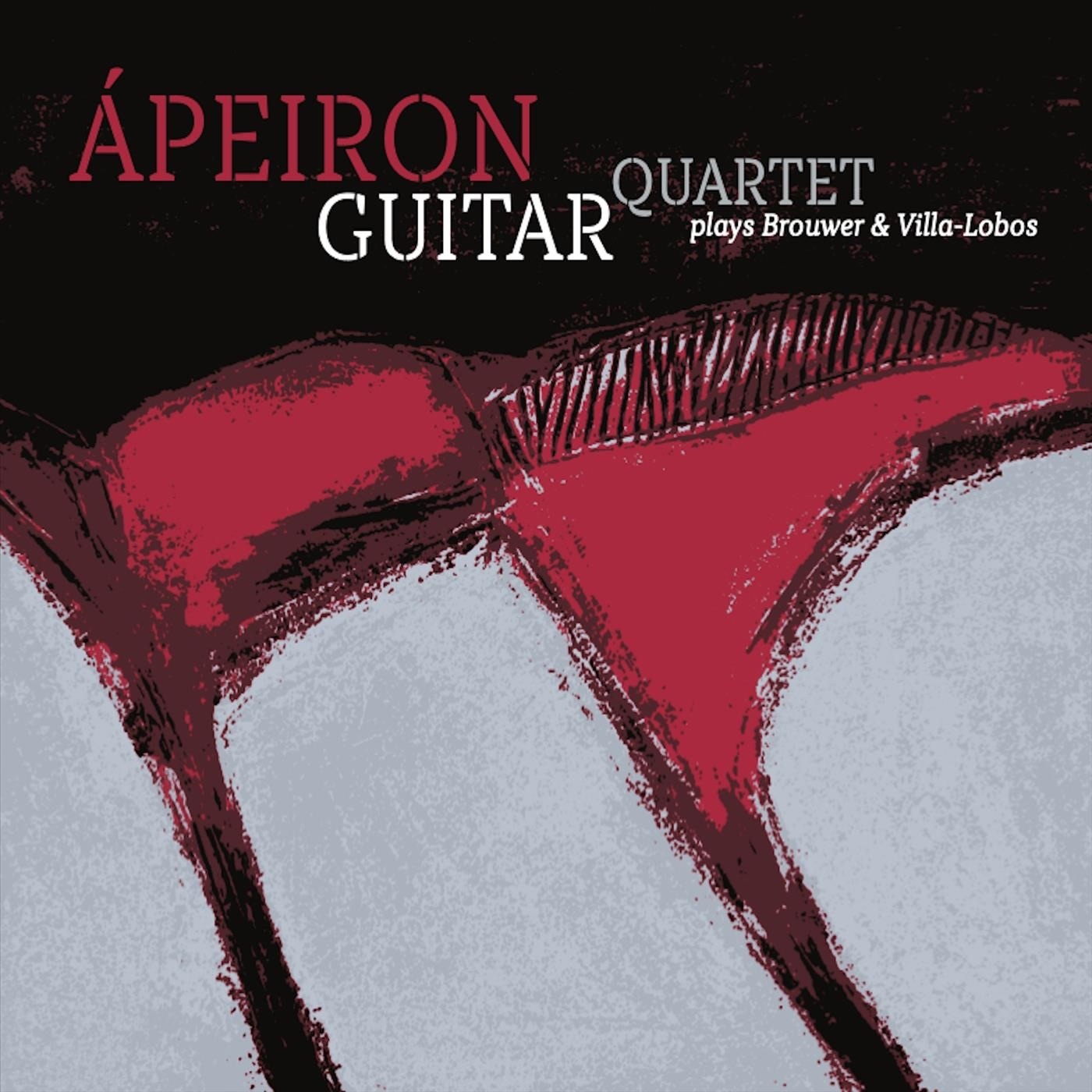 Ápeiron Guitar Quartet Plays Brouwer & Villa​-​Lobos album cover