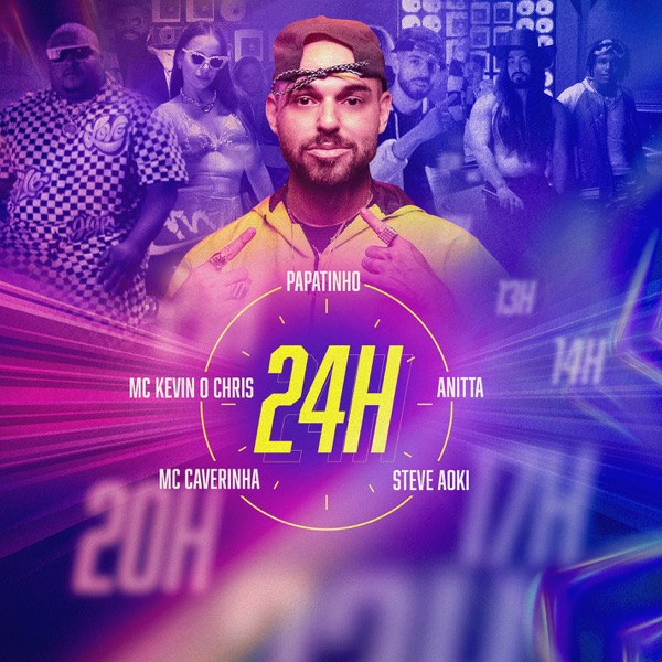 24 Horas (feat. MC Kevin o Chris & MC Caverinha) - Single album cover