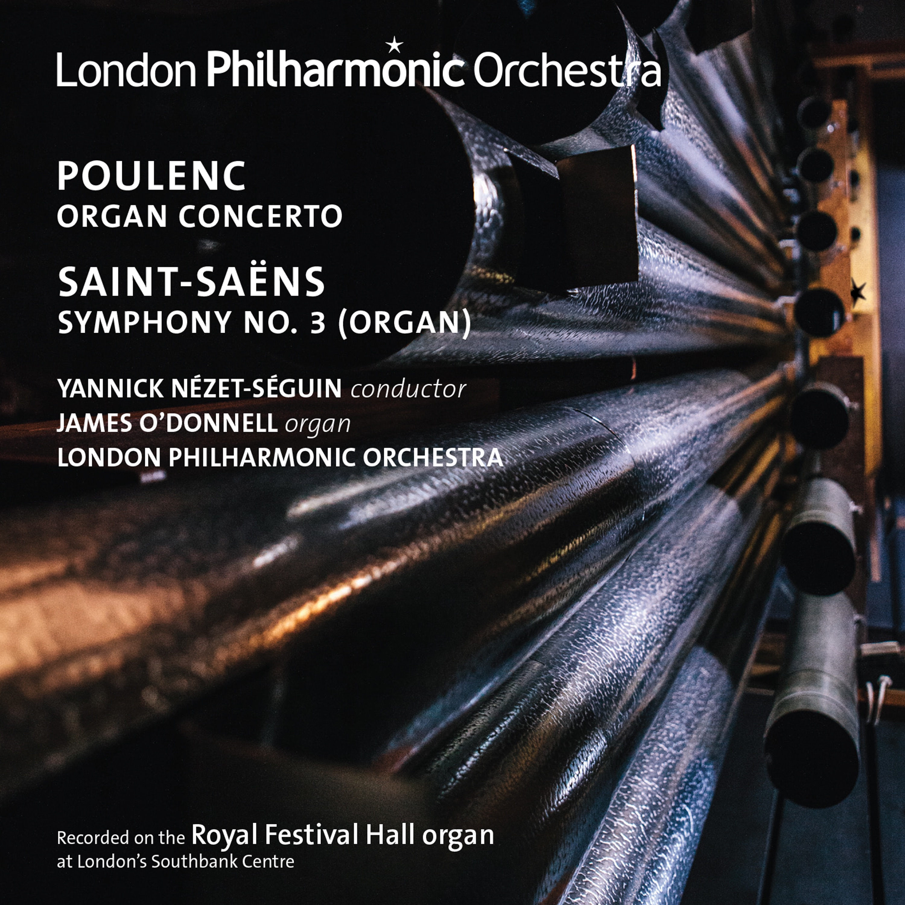 Poulenc: Organ Concerto - Saint-Saëns: Symphony No. 3 "Organ" (Live) album cover
