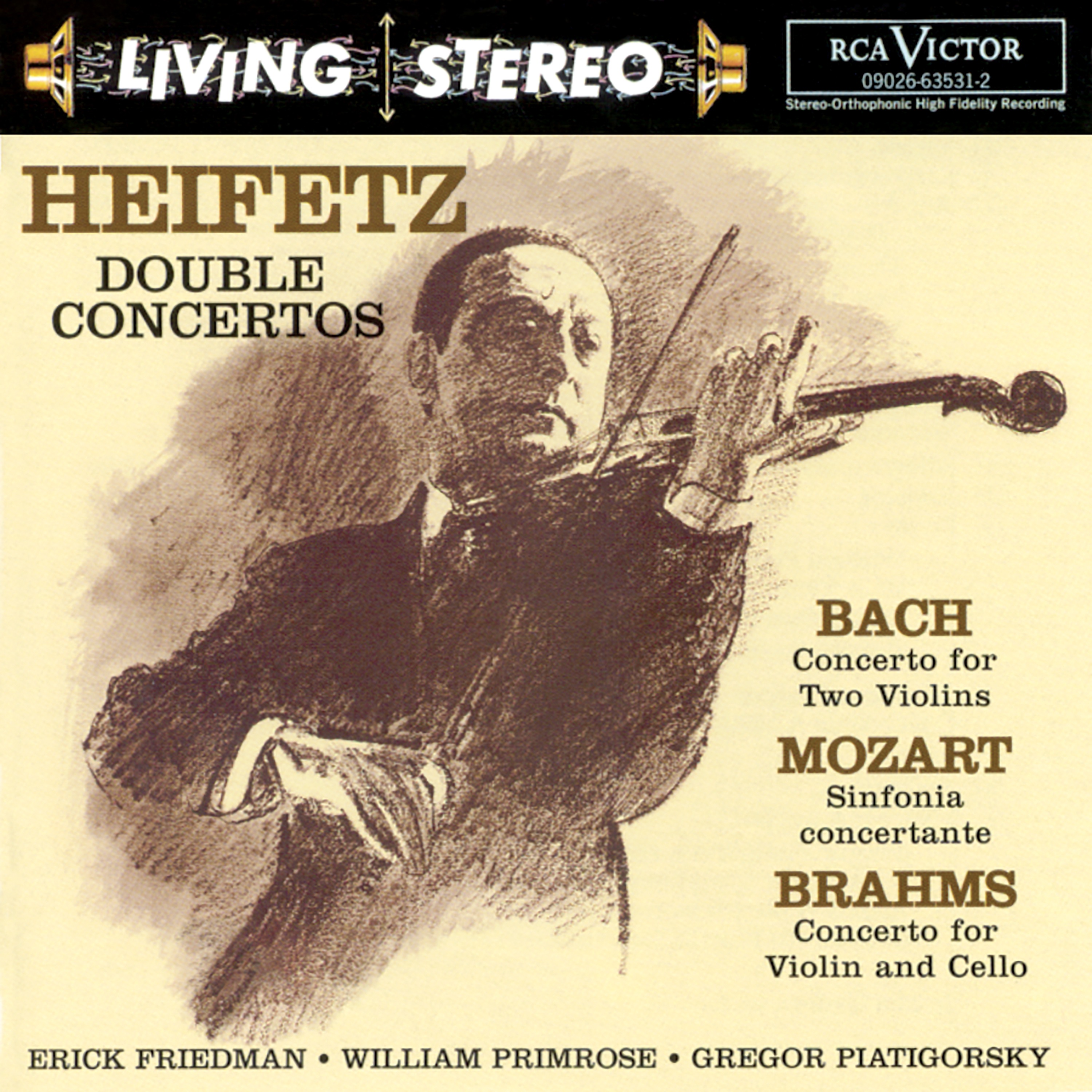 Bach: Concerto for Two Violins – Mozart: Sinfonia concertante – Brahms: Double Concerto album cover