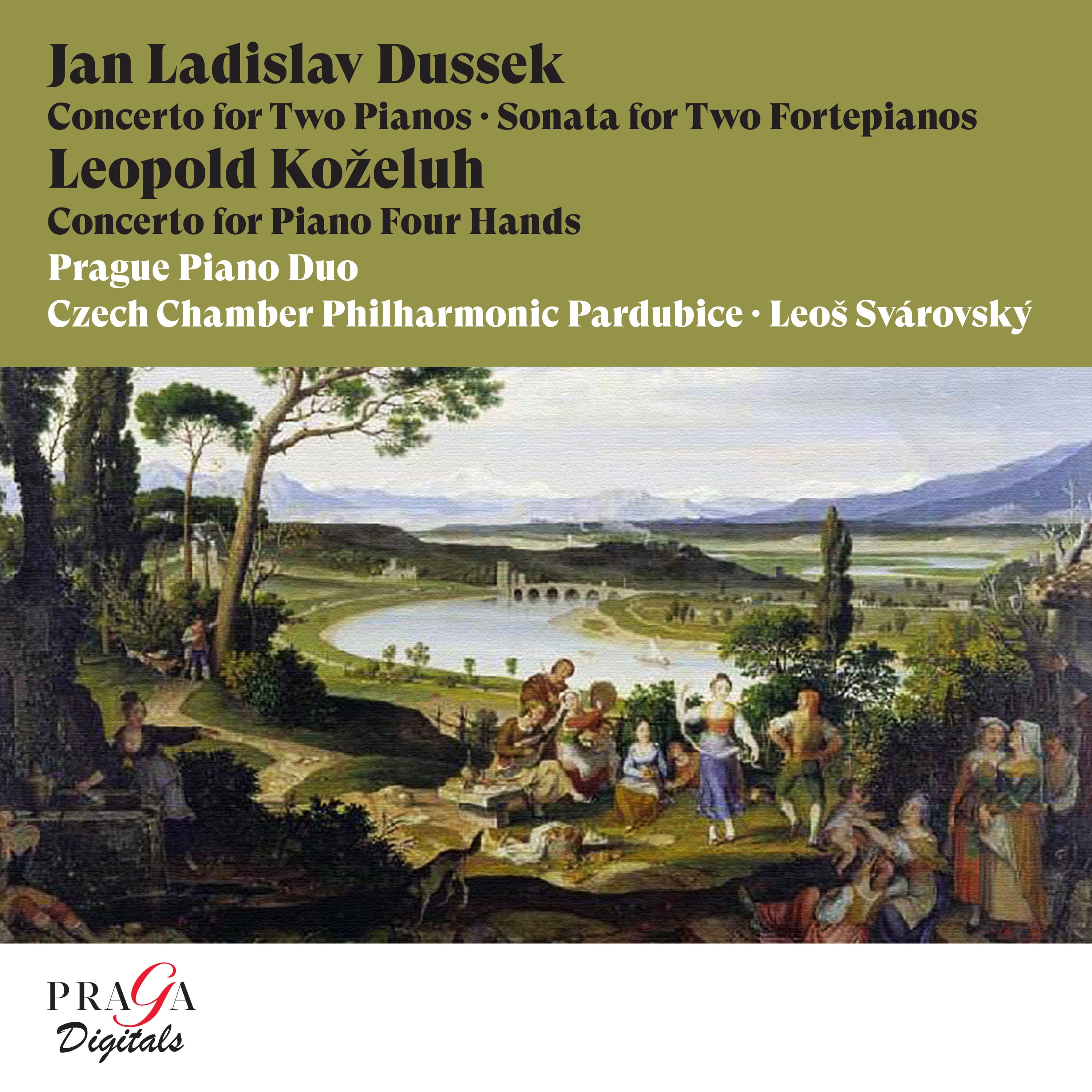Jan Ladislav Dussek: Concerto for Two Pianos, Sonata for Two Fortepianos - Leopold Koželuh: Concerto album cover