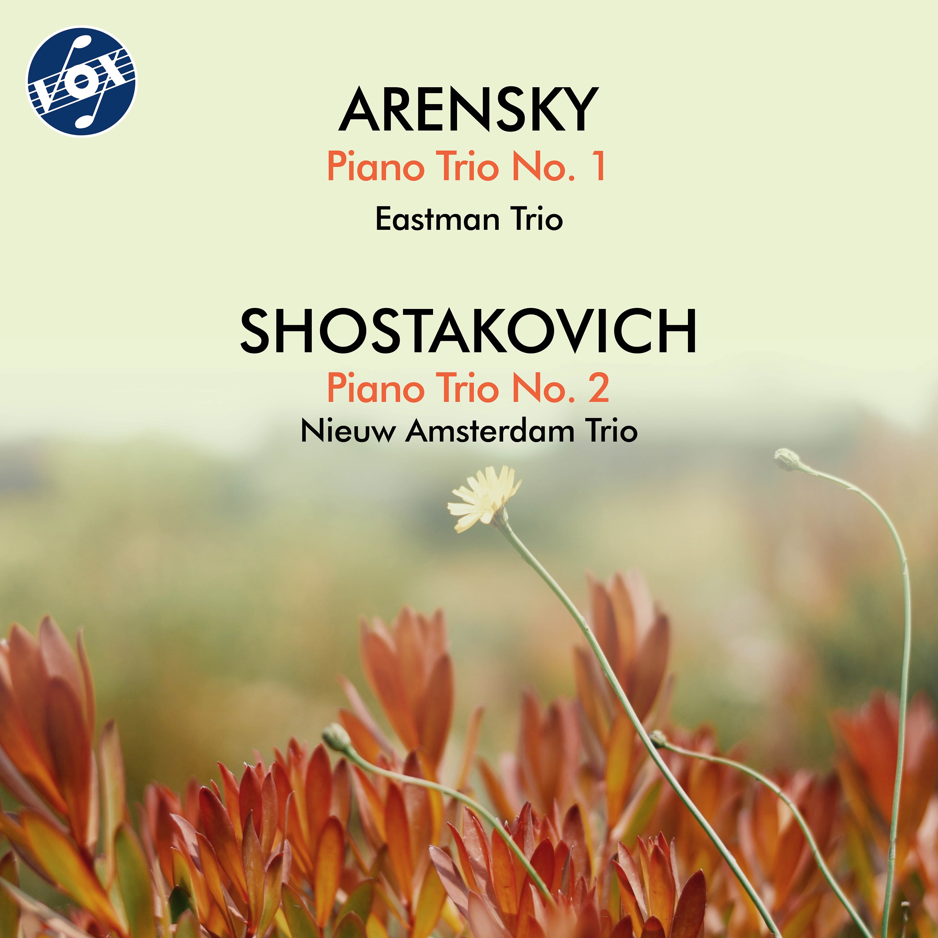 Arensky: Piano Trio No. 1 in D Minor, Op. 32 - Shostakovich: Piano Trio No. 2 in E Minor, Op. 67 album cover