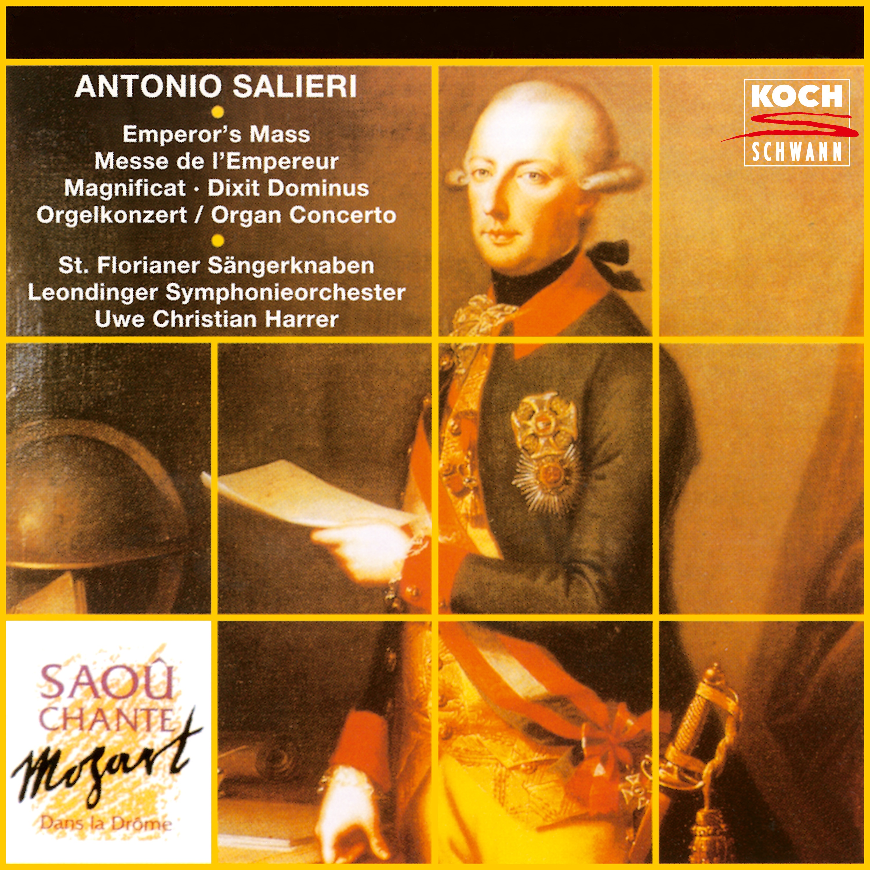 Salieri: Mass No. 1 in D Major "Emperor Mass"; Organ Concert in C Major, Dixit Dominus; Magnificat i album cover
