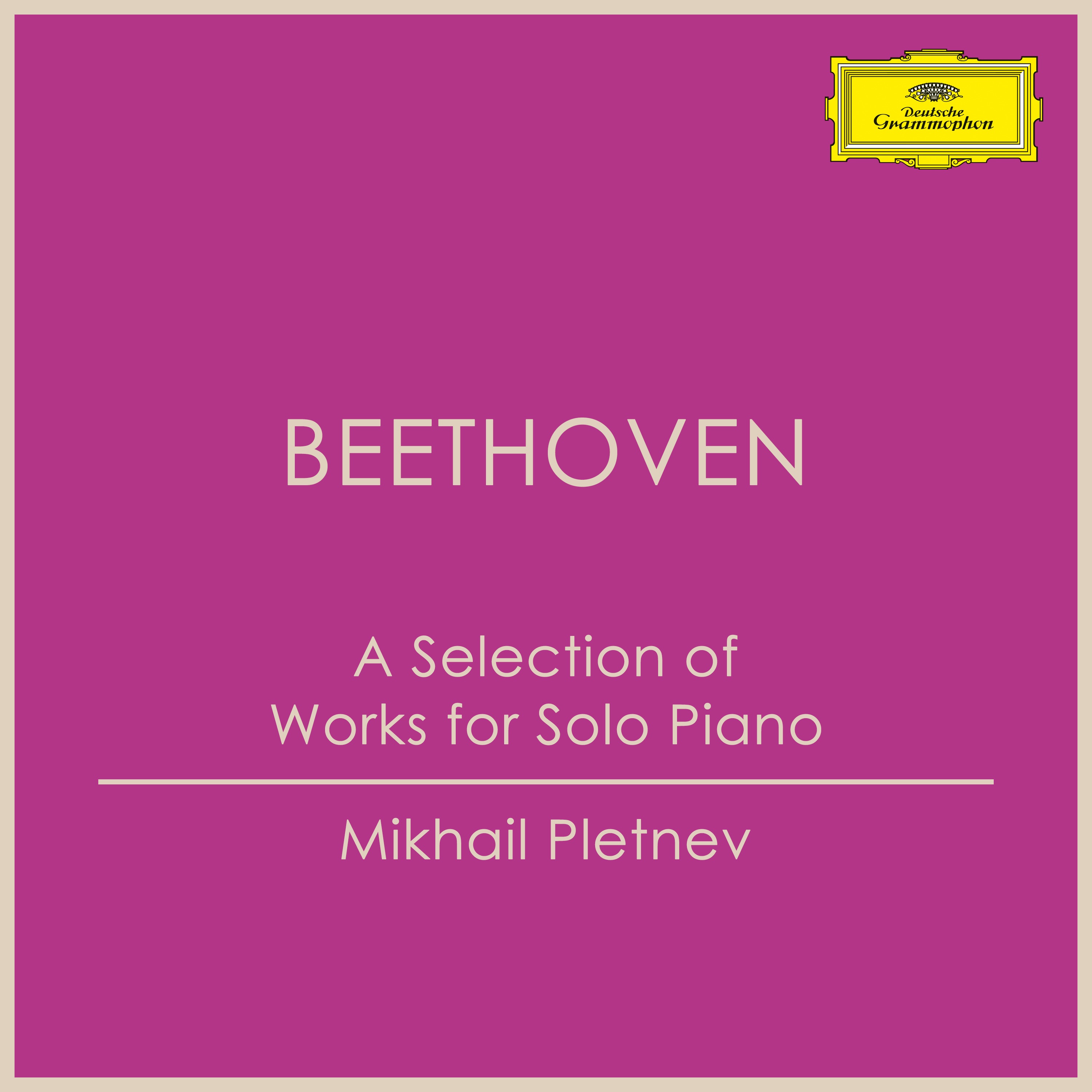 A Selection of Works for Solo Piano: Beethoven album cover