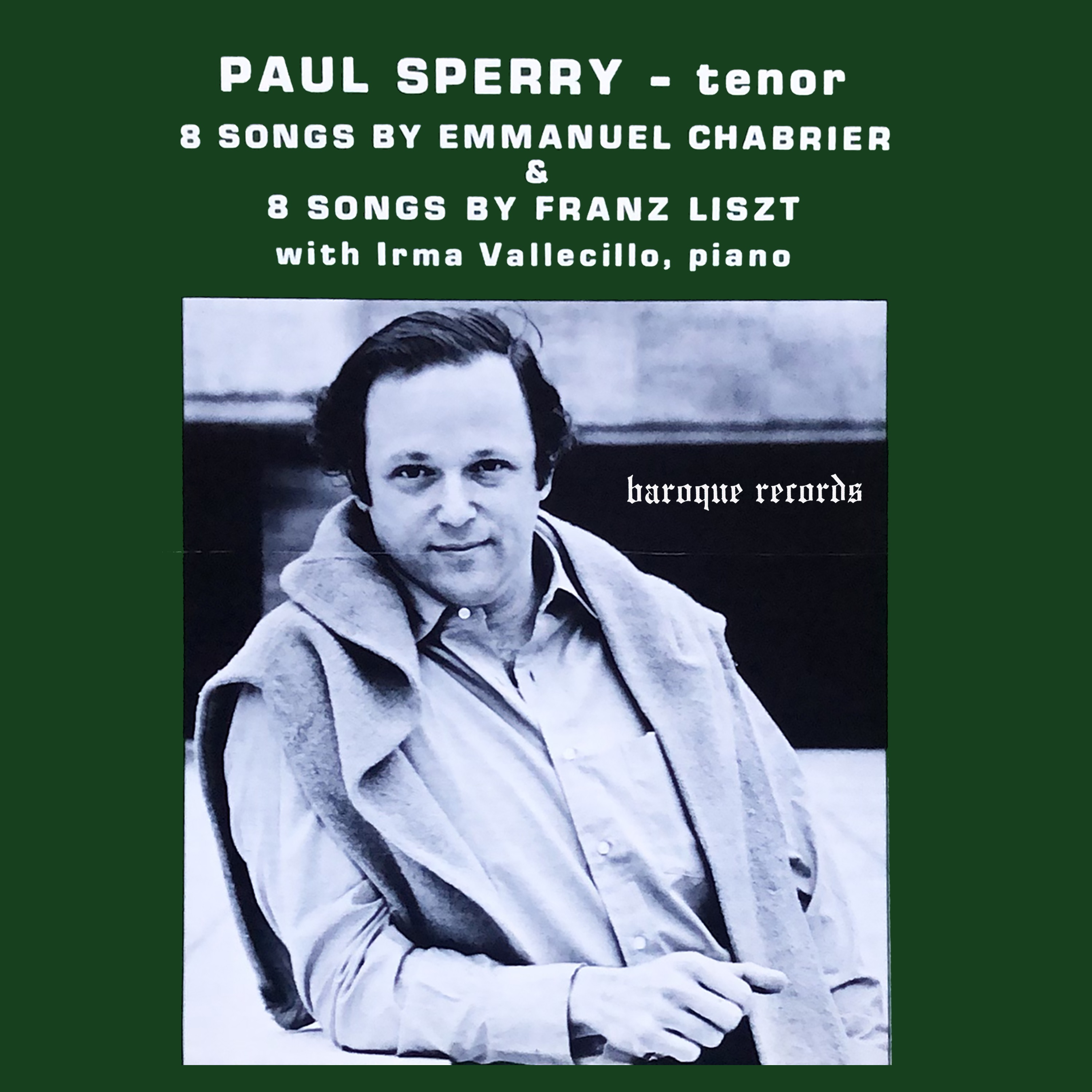 8 Songs By Emmanuel Chabrier & 8 Songs By Franz Liszt album cover