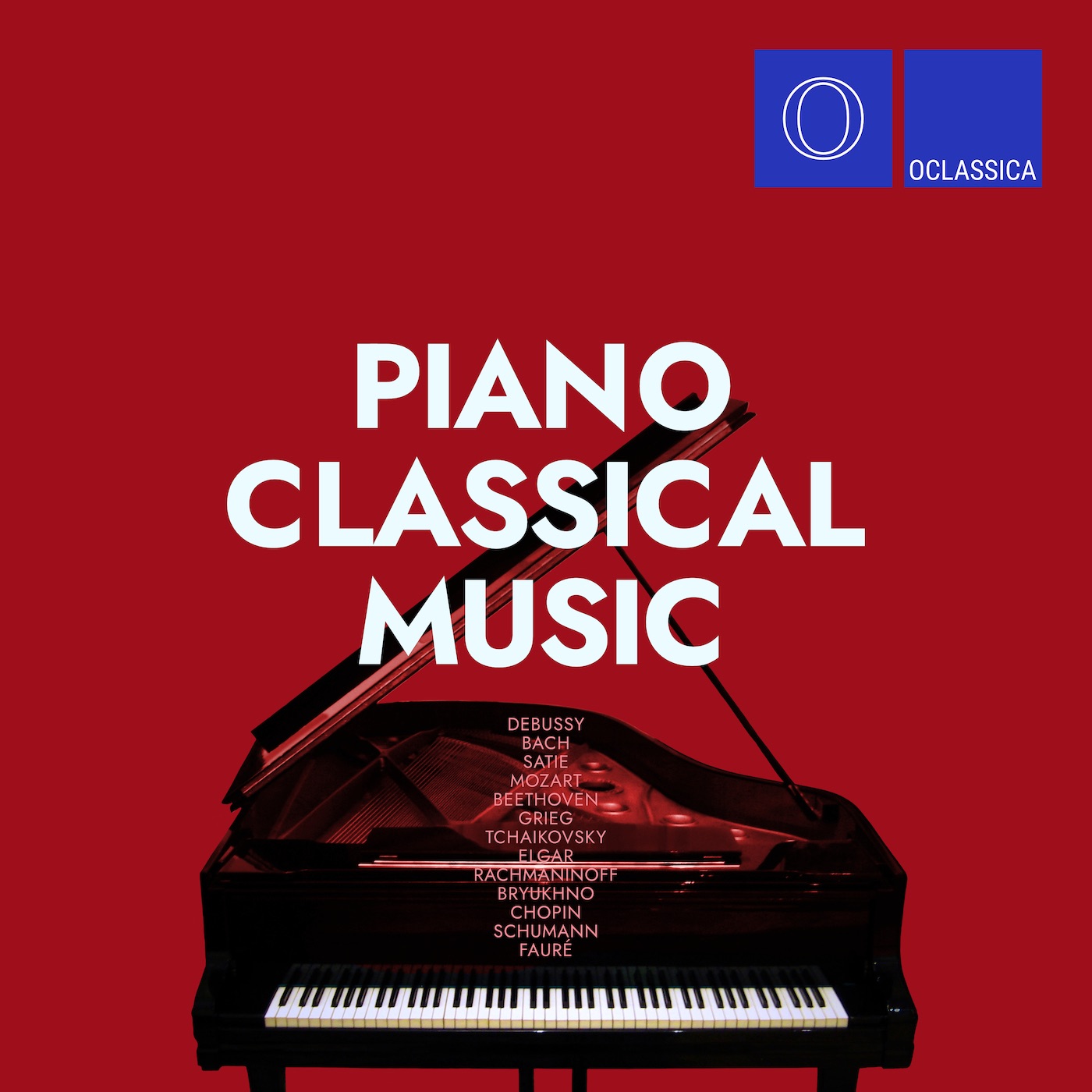 Debussy, Bach, Satie, Mozart, Beethoven, Grieg, Tchaikovsky, Elgar, Rachmaninoff, Bryukhno, Chopin,  album cover