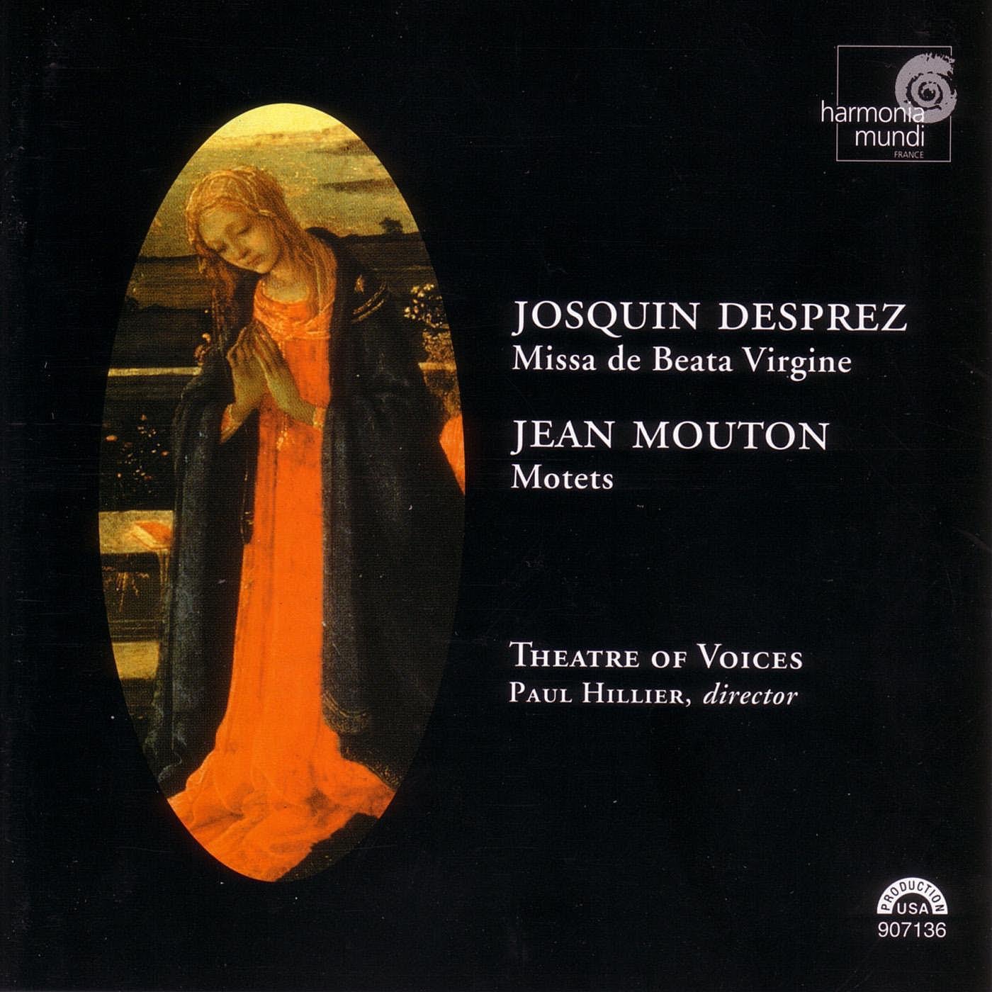 Josquin Desprez: Missa de Beata Virgine: Jean Mouton: Motets album cover