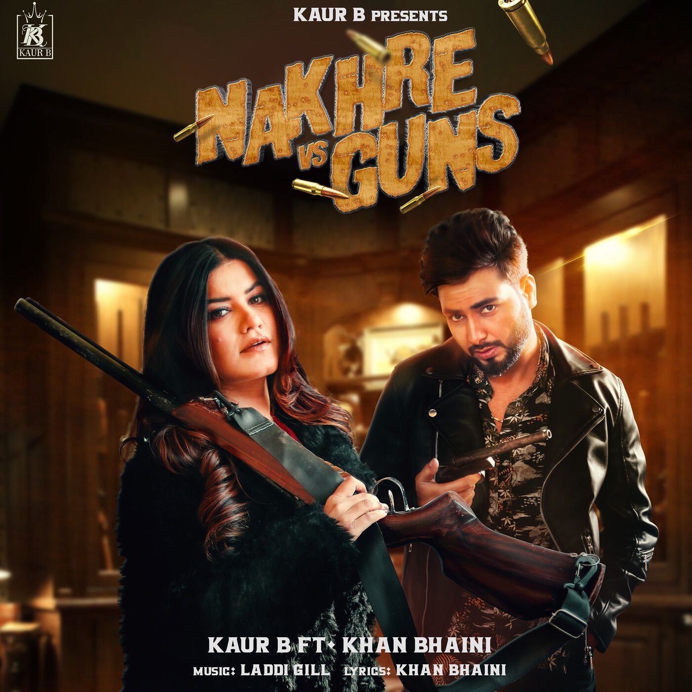 Nakhre Vs Guns (feat. Khan Bhaini) - Single album cover