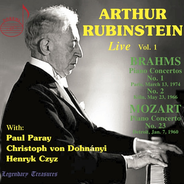 Arthur Rubinstein Live, Vol. 1 album cover