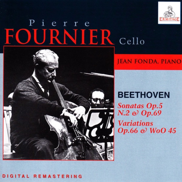 Pierre Fournier, cello • Jean Fonda, piano : Ludwig van Beethoven album cover