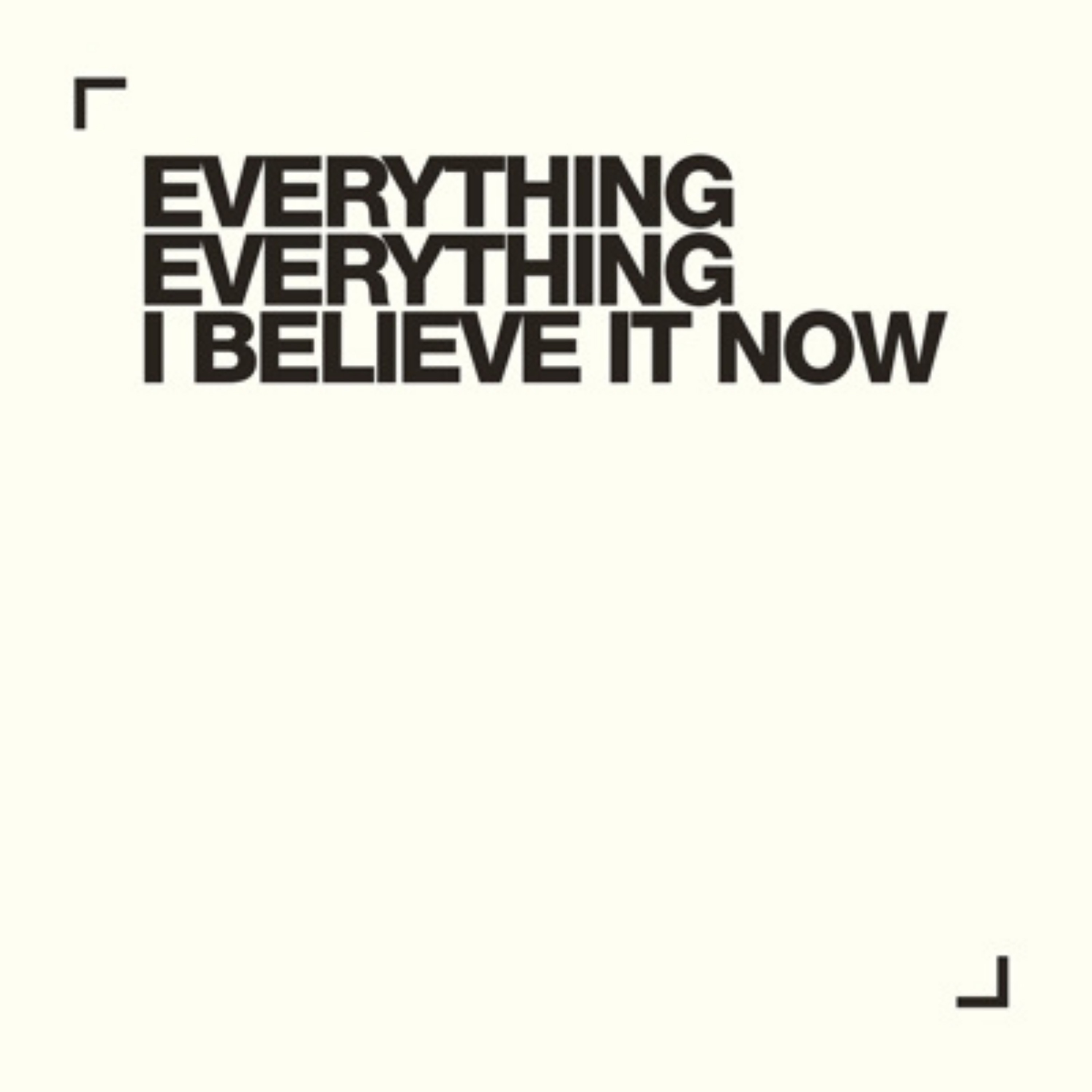I Believe It Now - Single album cover