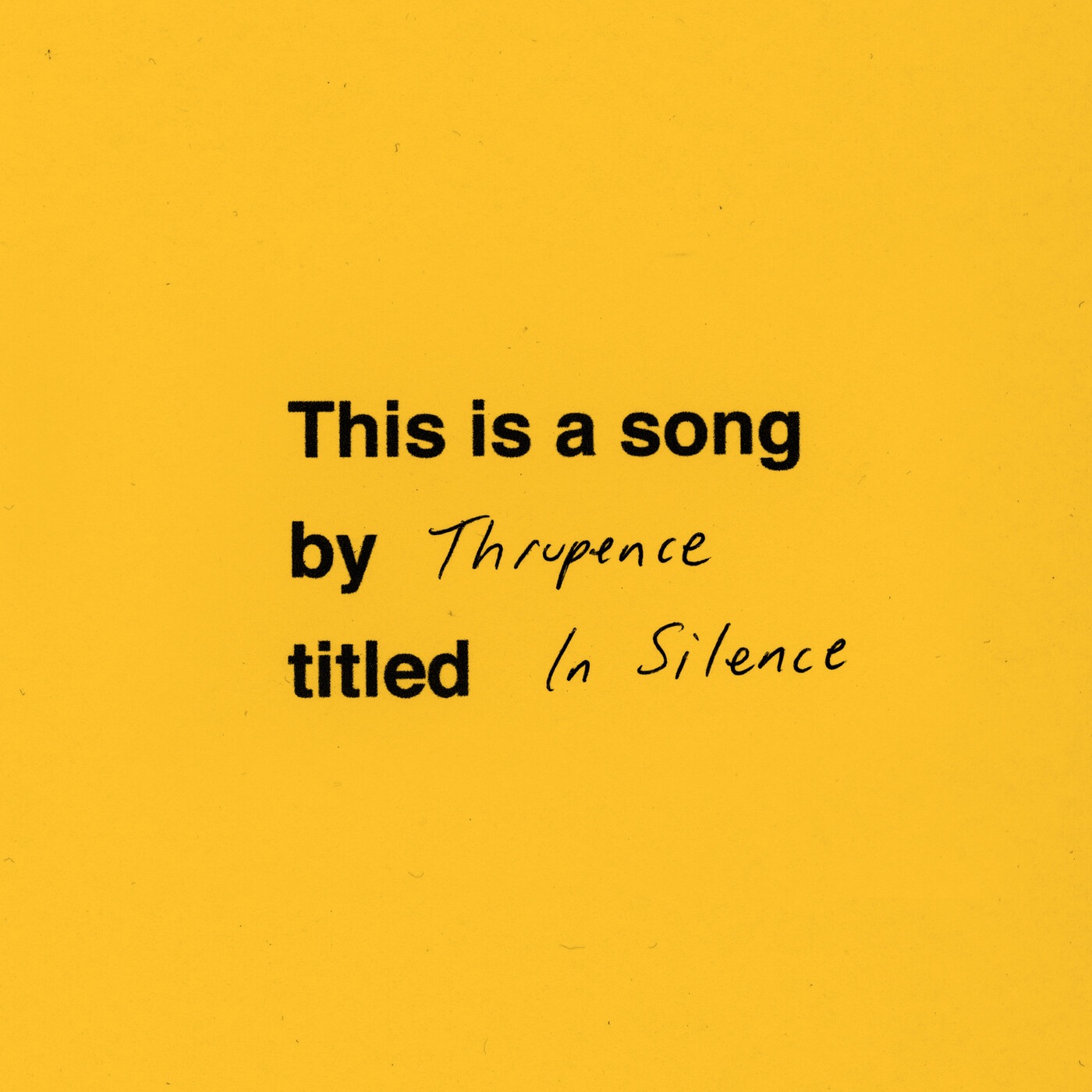 In Silence - Single album cover