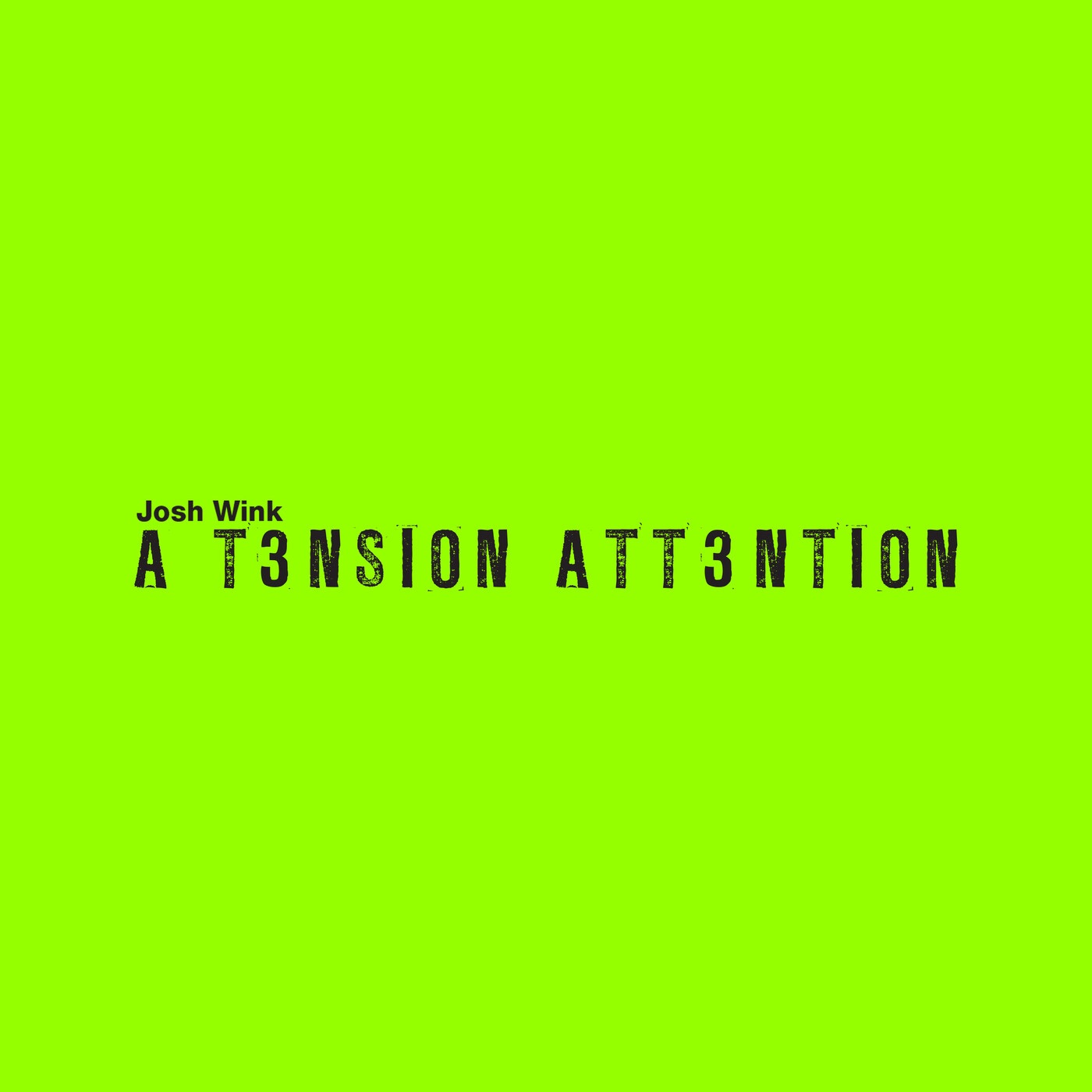 A Tension Attention - Single album cover