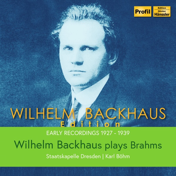 Wilhelm Backhaus Plays Brahms album cover
