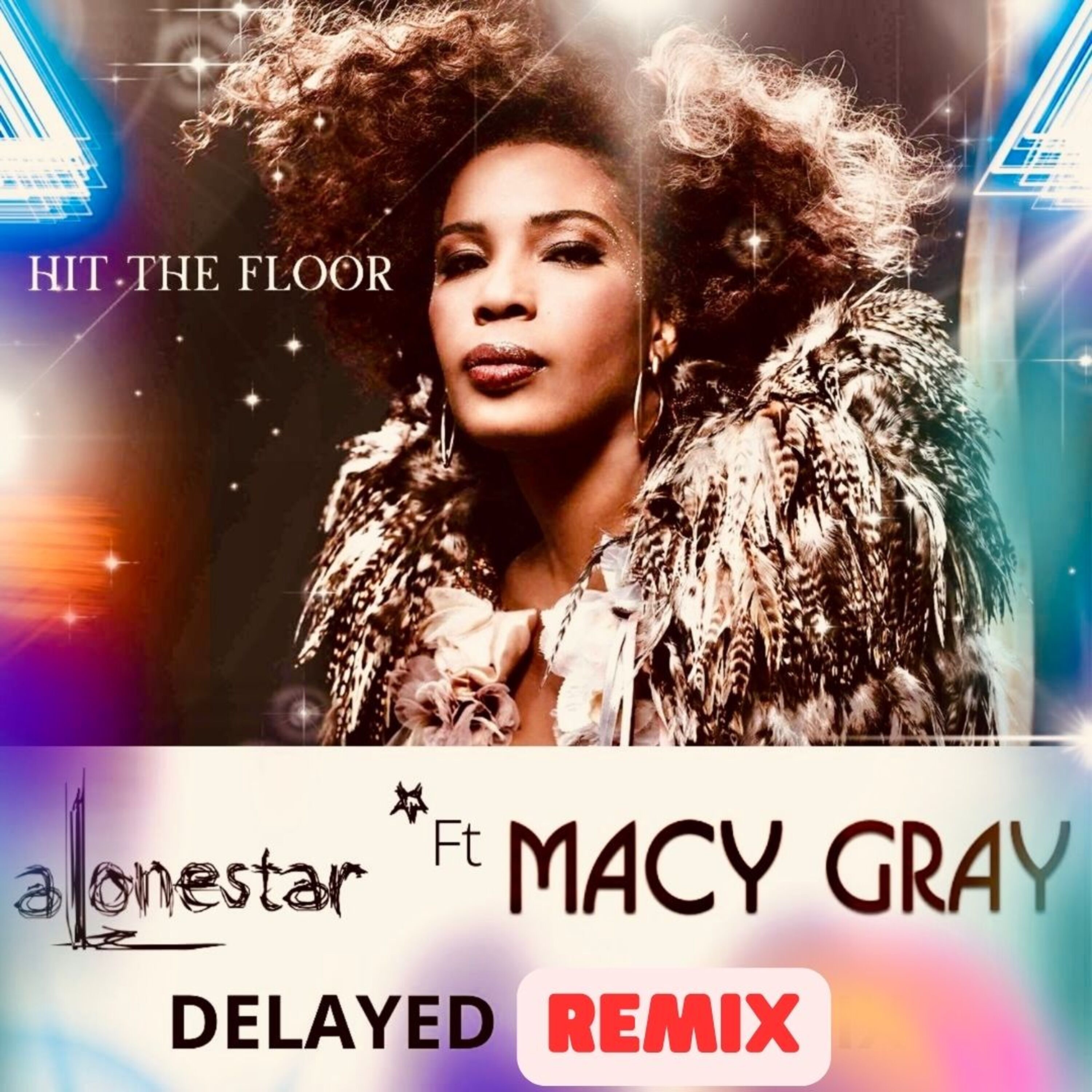 Hit the Floor (feat. Macy Gray & Alonestar) [Delayed Remix] - Single album cover