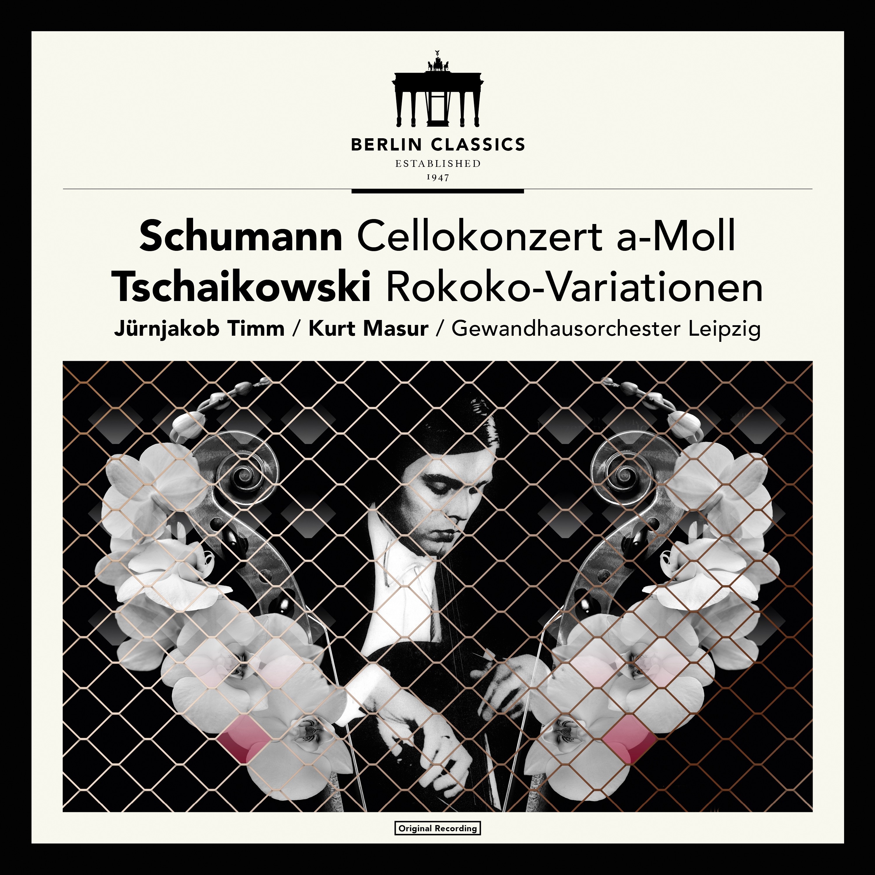 Schumann: Cello Concerto in A Minor, Op. 129 - Tchaikovsky: Variations on a Rococo Theme, Op. 33 (20 album cover