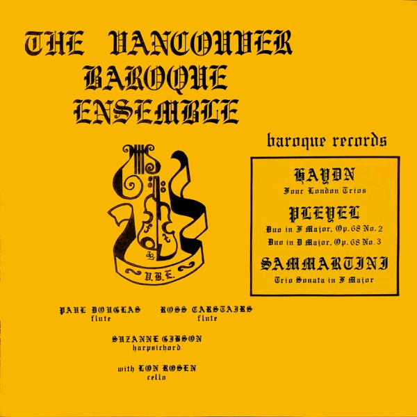 Haydn: Piano Trio in C Major, Hob.XV:C1 - Pleyel: 3 Grand Duos for 2 Violins, Op.68 - Sammartini: 12 album cover