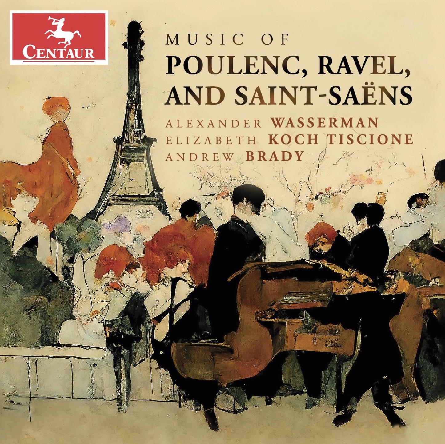 Music of Poulenc, Ravel & Saint-Saëns album cover