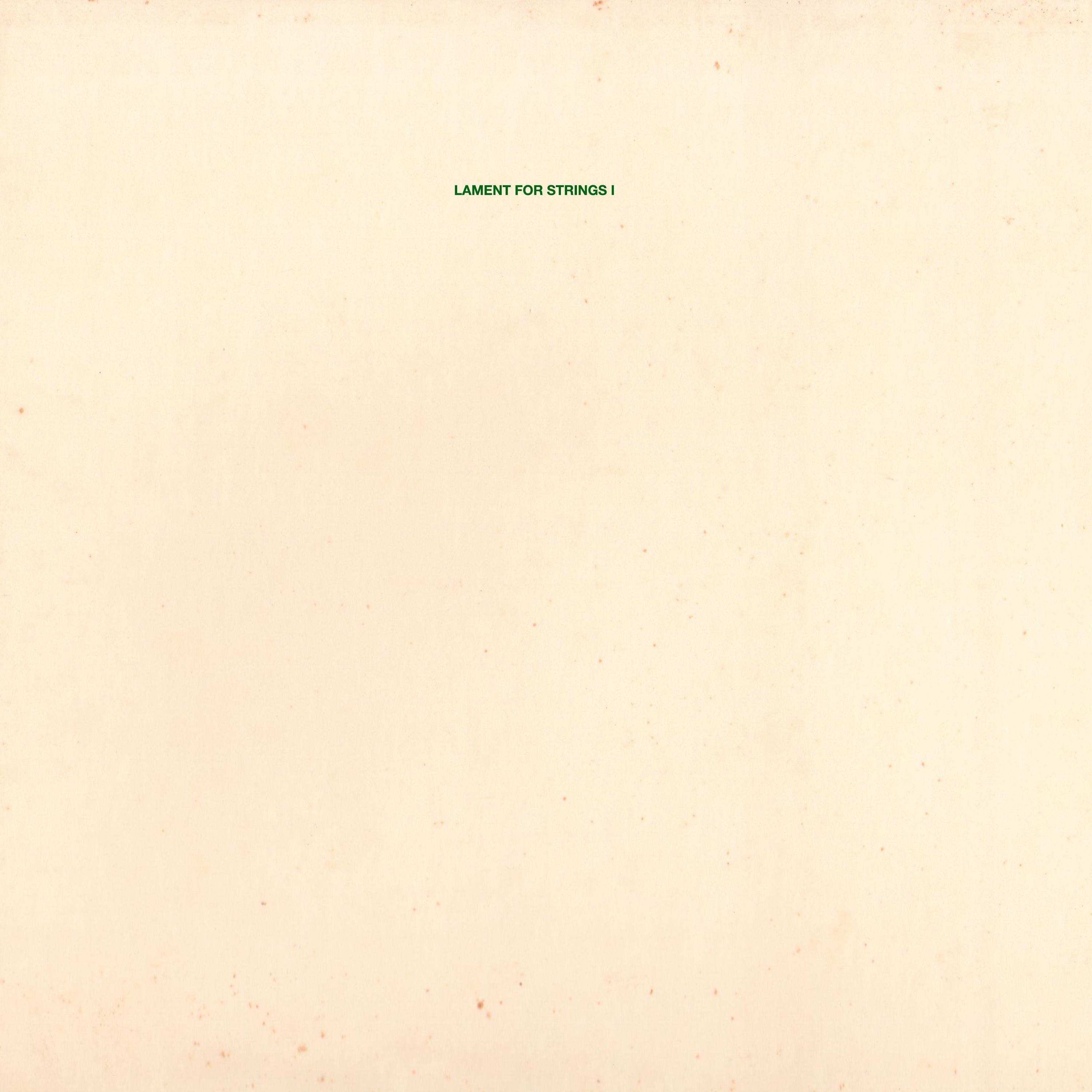 Lament for Strings I - Single album cover