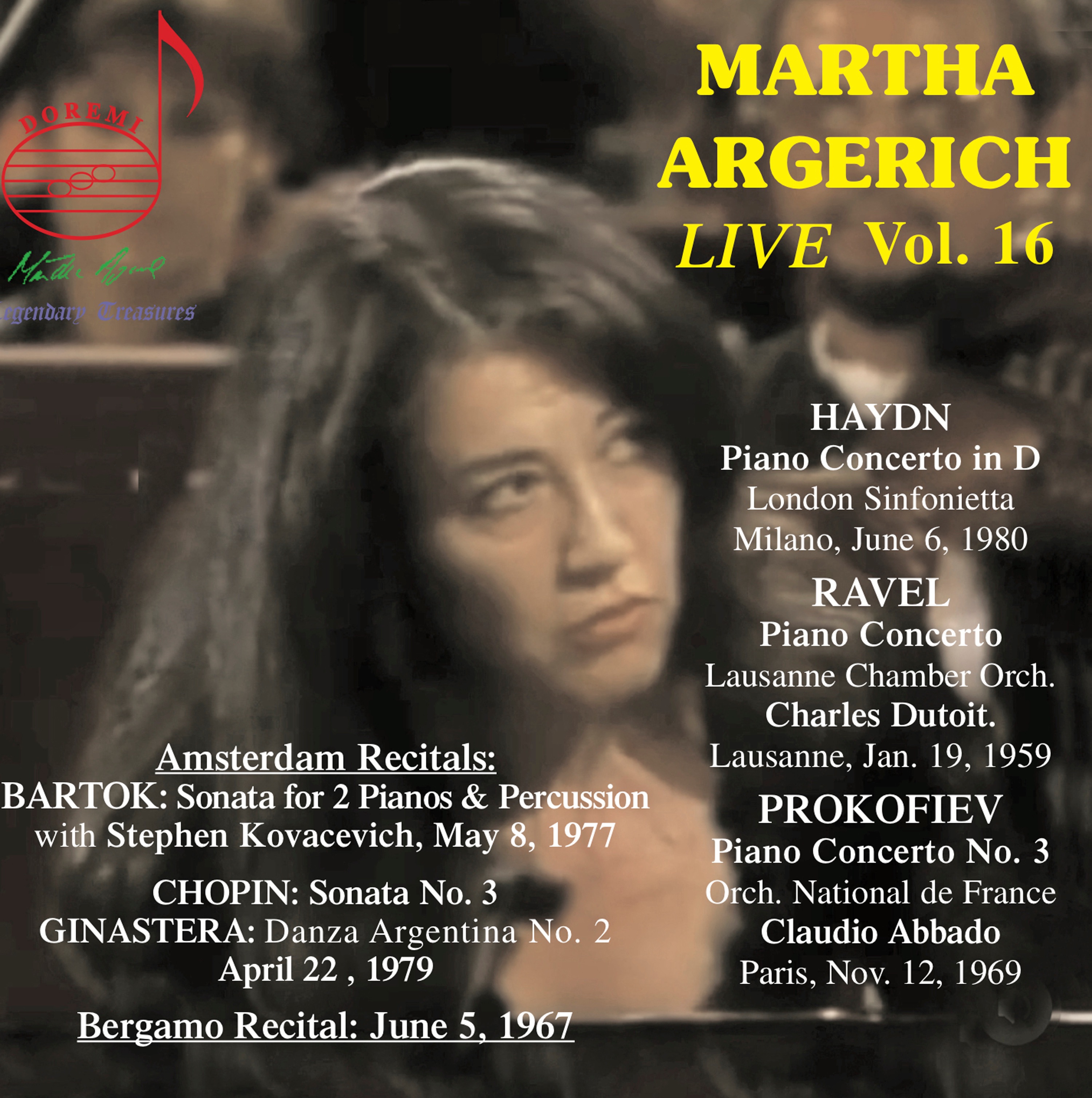Martha Argerich Live, Vol. 16 album cover