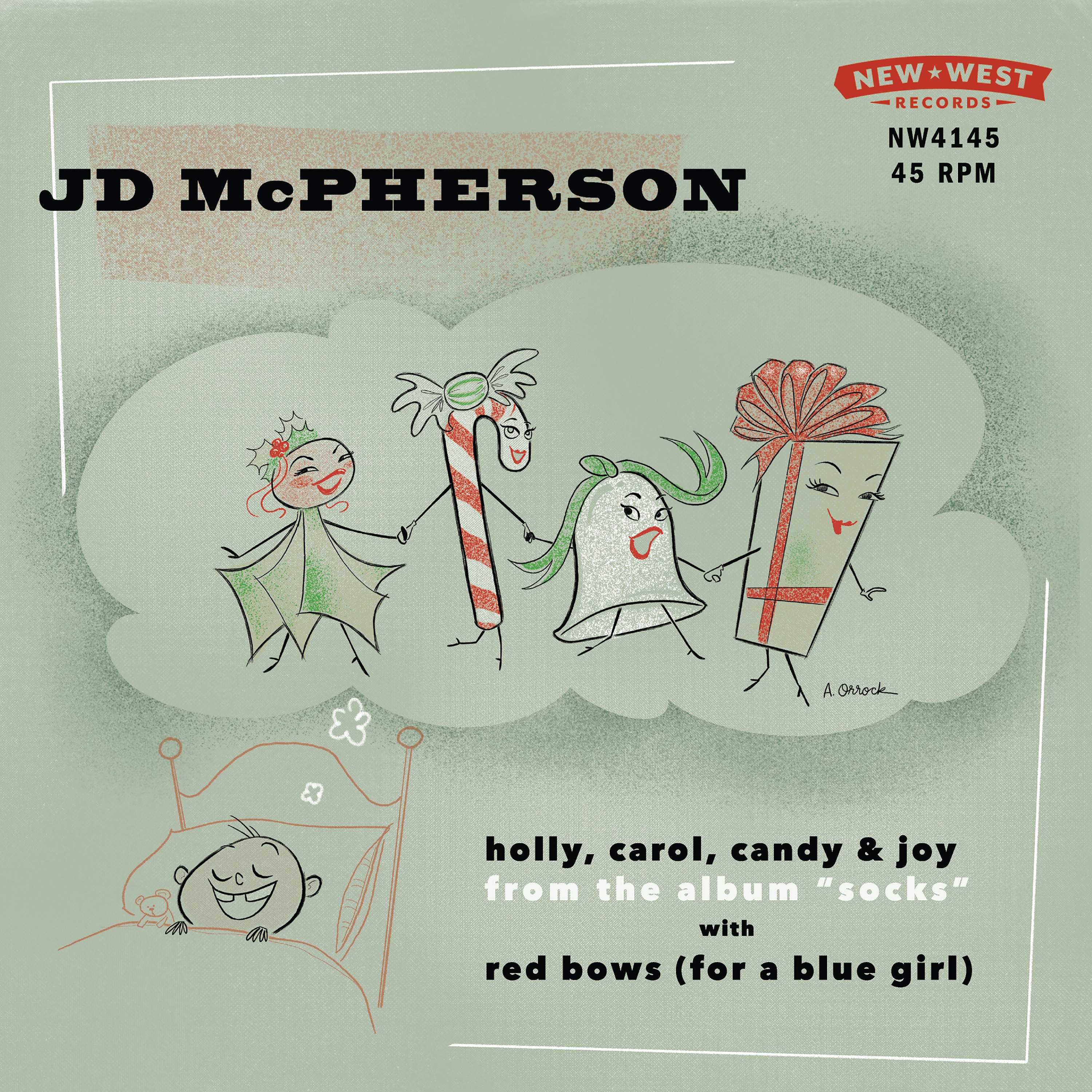 Holly, Carol, Candy & Joy / Red Bows (For a Blue Girl) - Single album cover