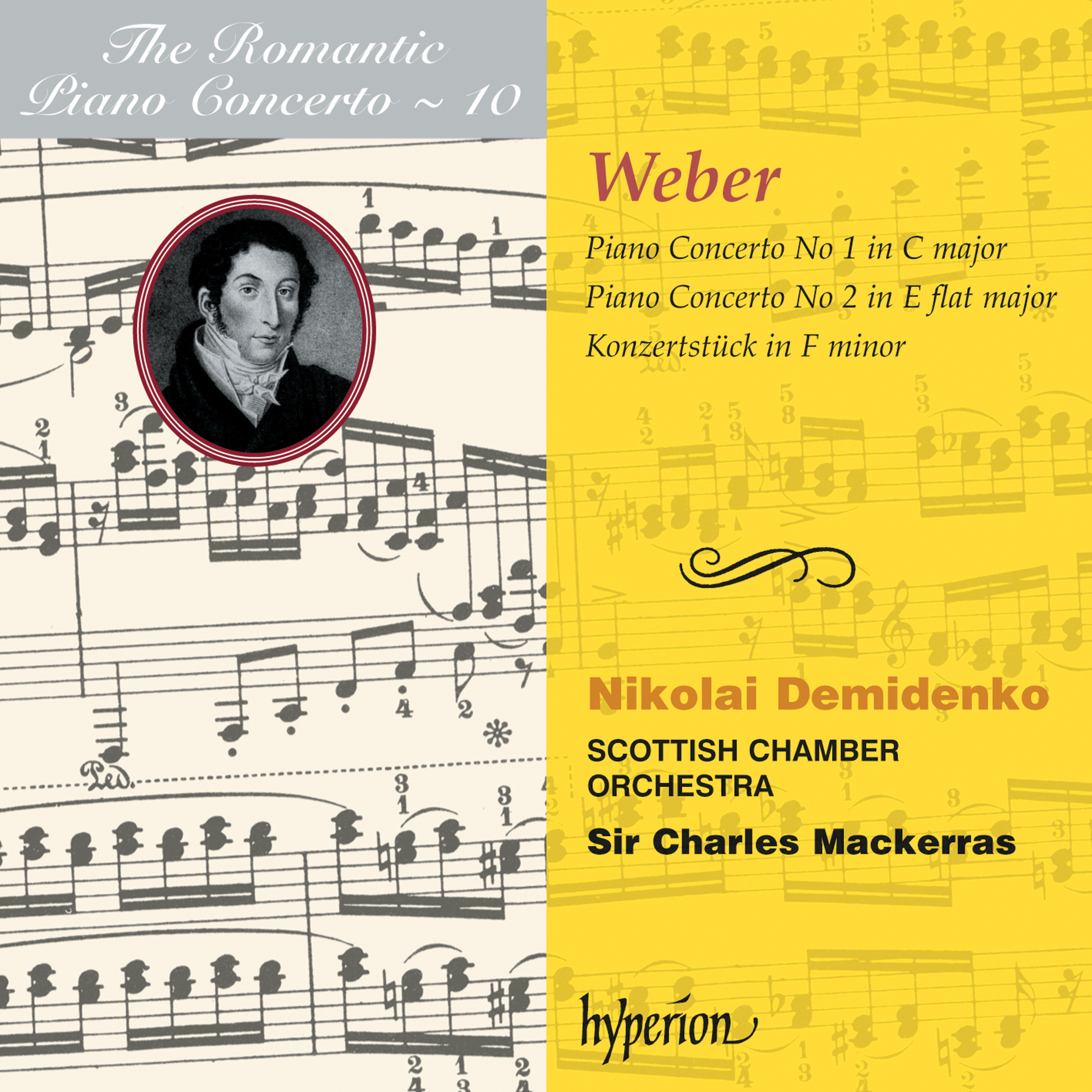 Weber: Piano Concertos Nos. 1 & 2, Konzertstück (Hyperion Romantic Piano Concerto, Vol. 10) album cover