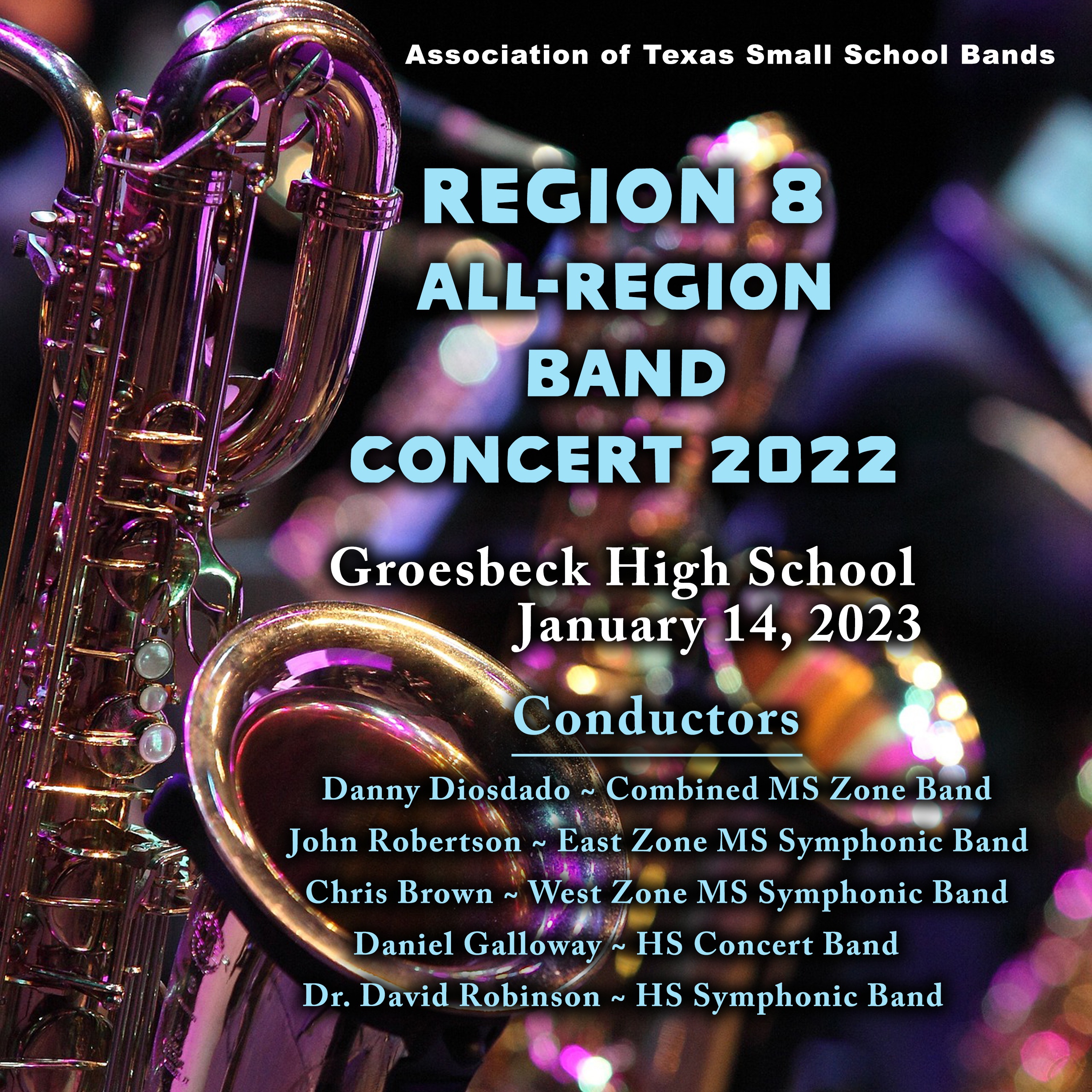 Association of Texas Small School Bands Region 8 Middle and High Schools 2023 (live) album cover
