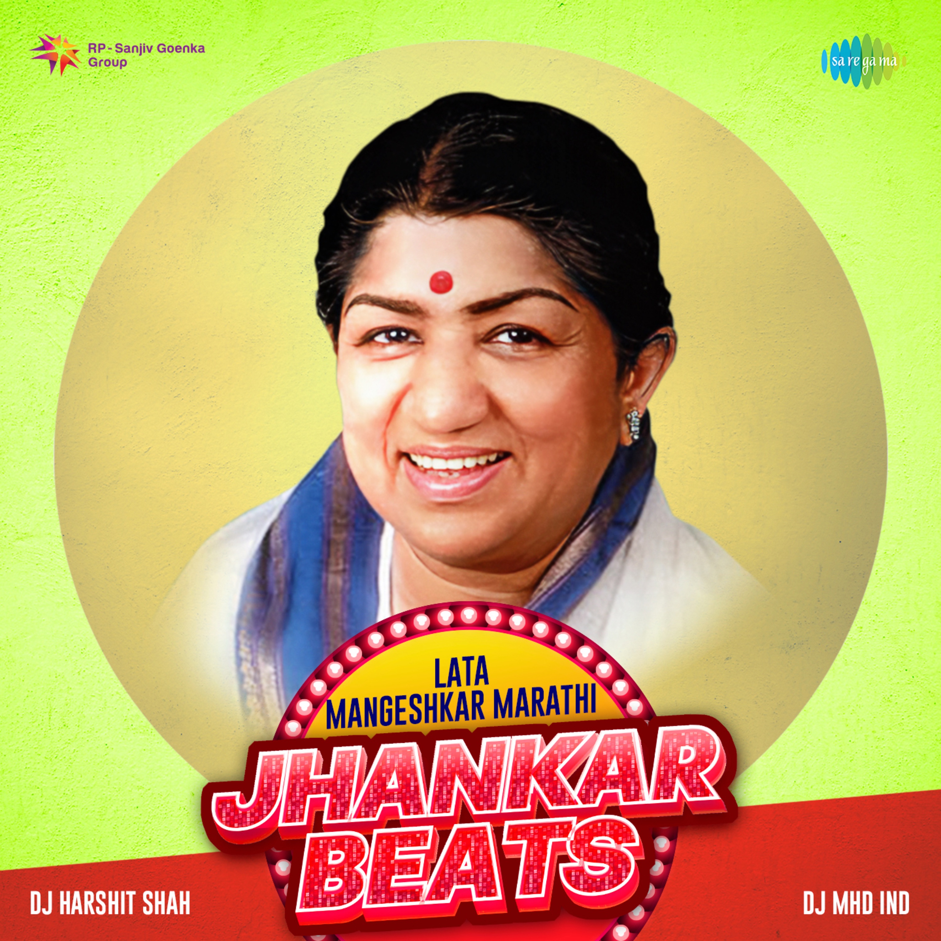 Lata Mangeshkar Marathi - Jhankar Beats album cover
