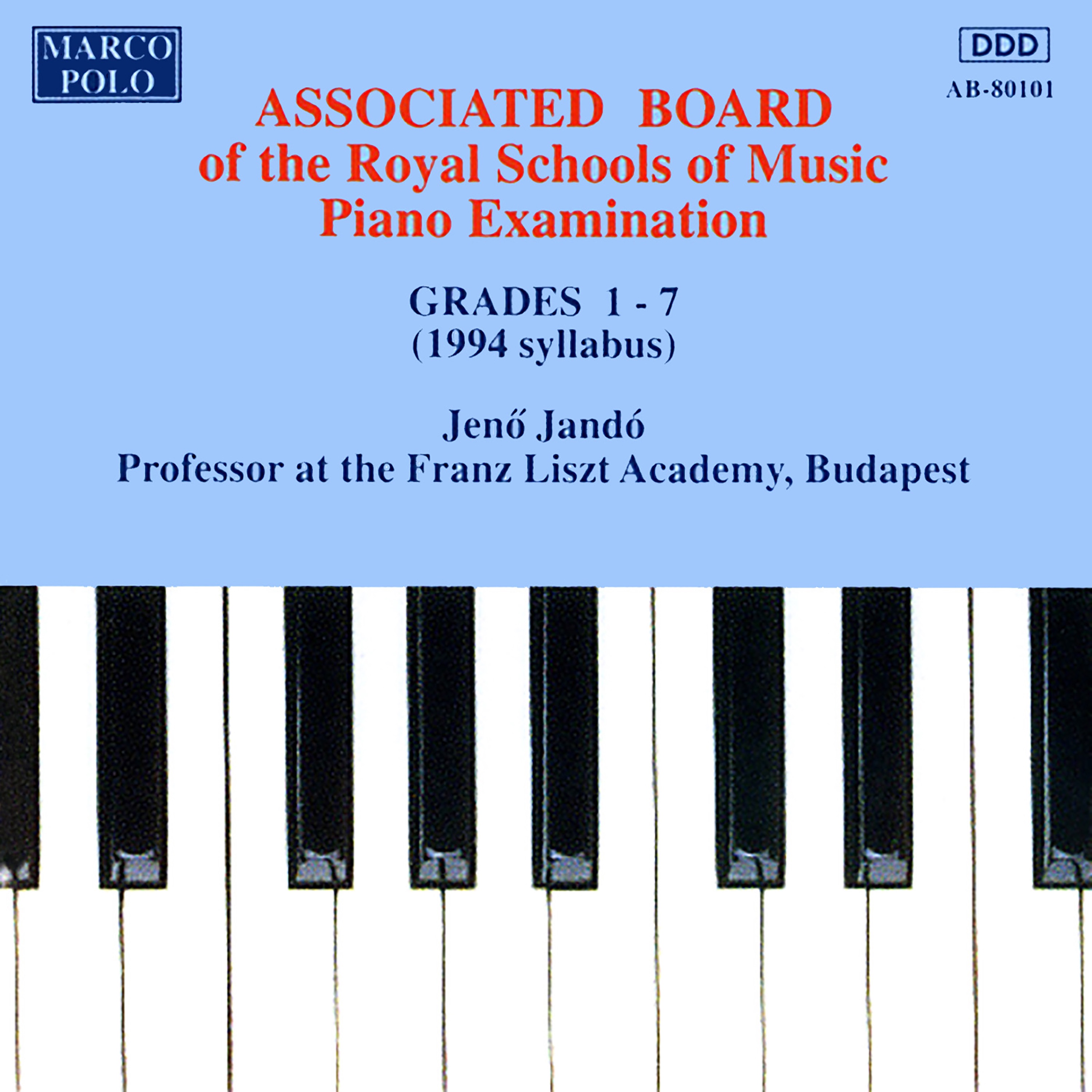 Piano Music For Students: Associated Board Piano Examination, Grades 1-7 album cover