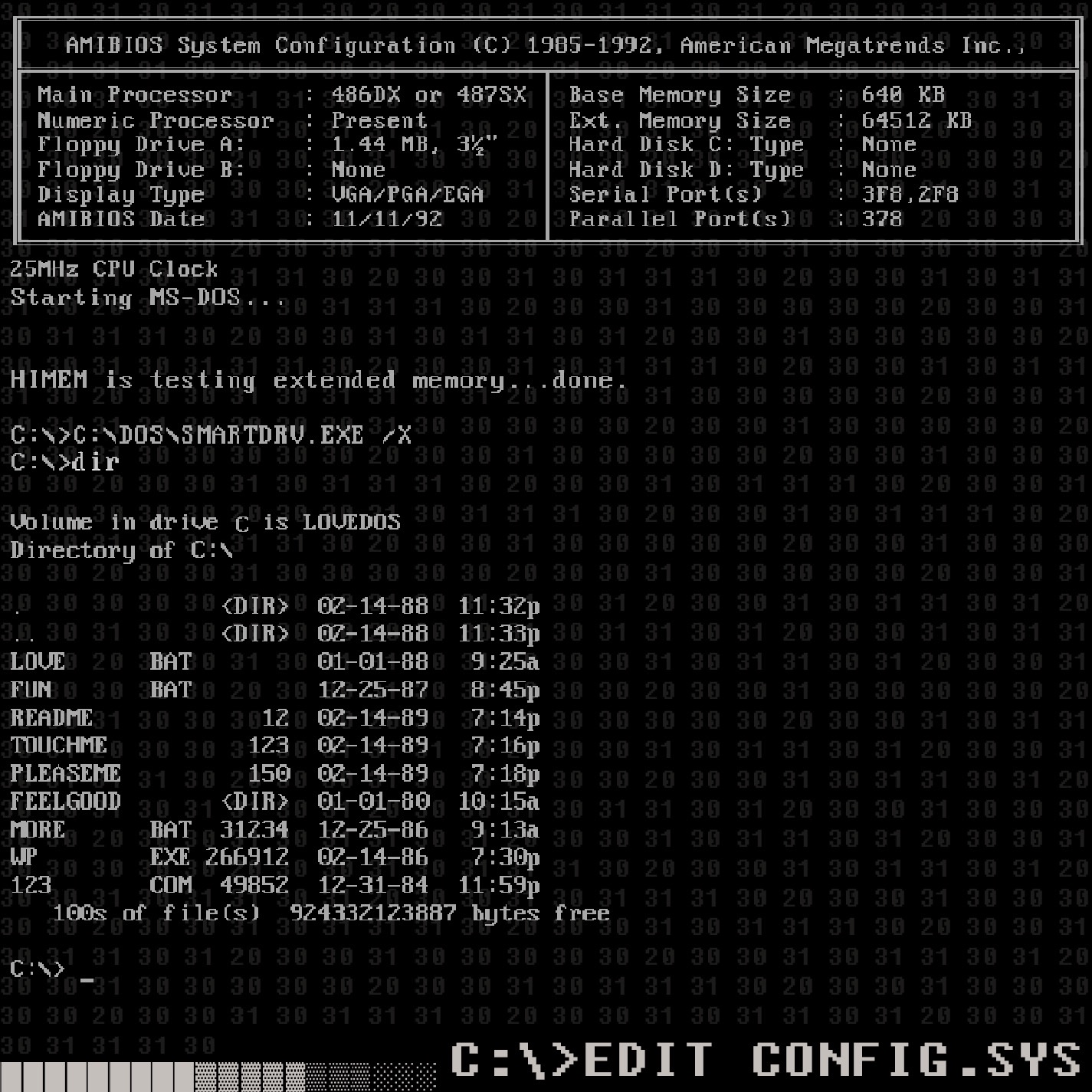 C:\>Edit Config.Sys - EP album cover