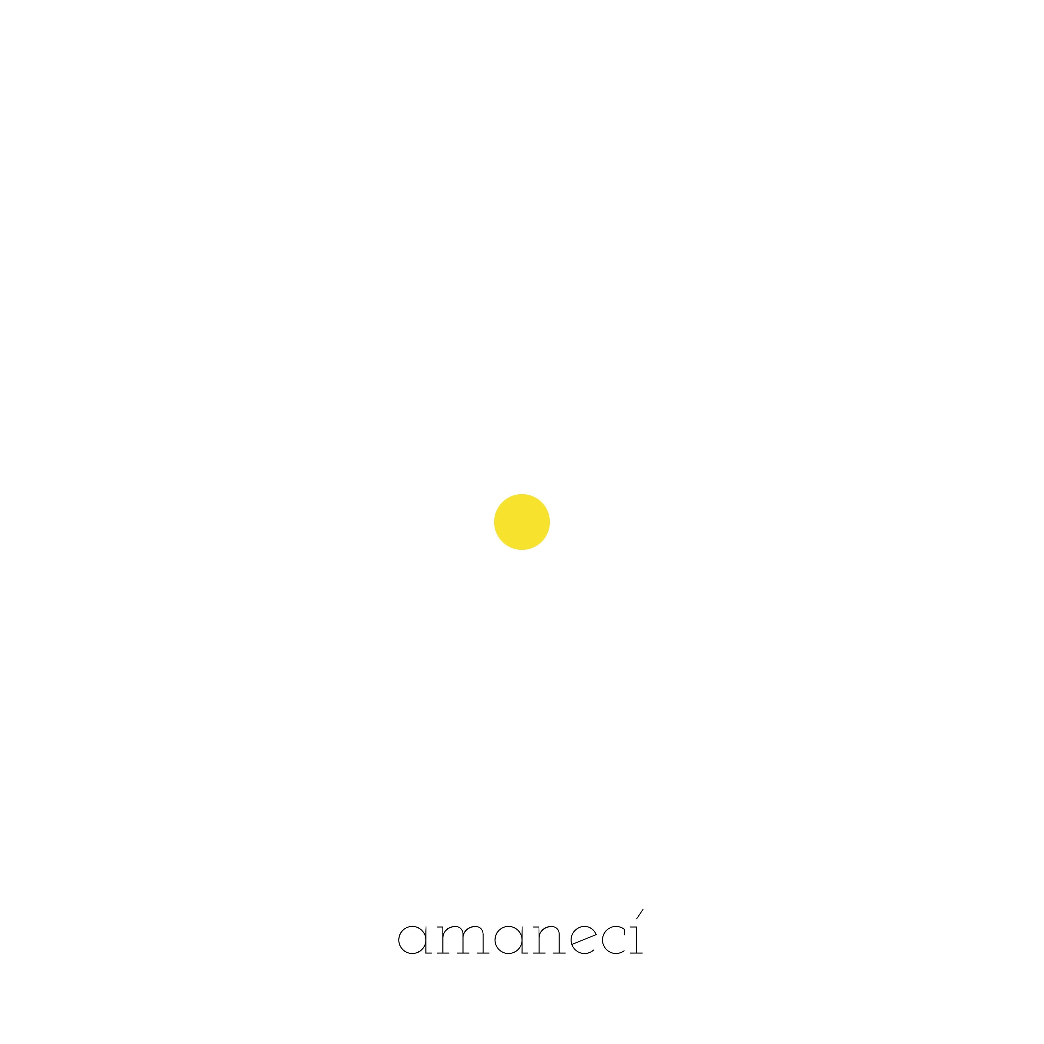 Amanecí - Single album cover