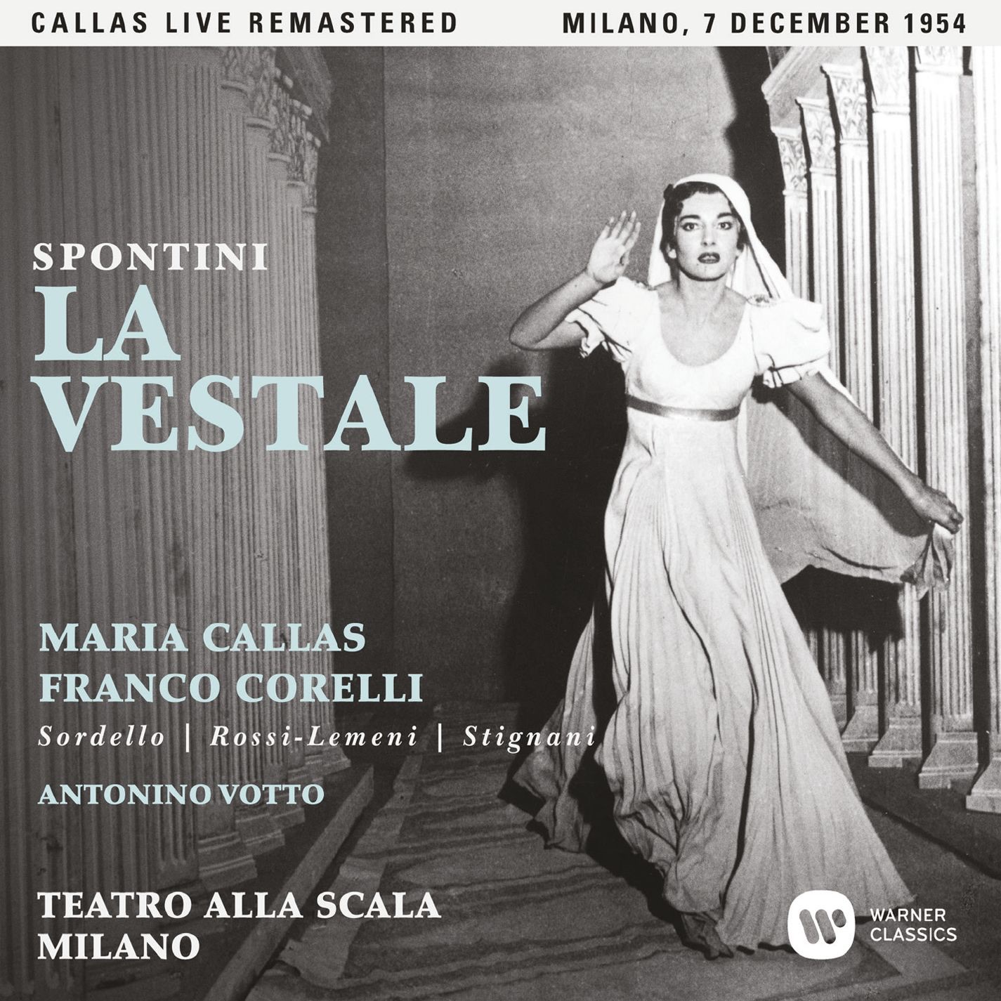Spontini: La vestale (1954, Milan) - Callas Live Remastered album cover