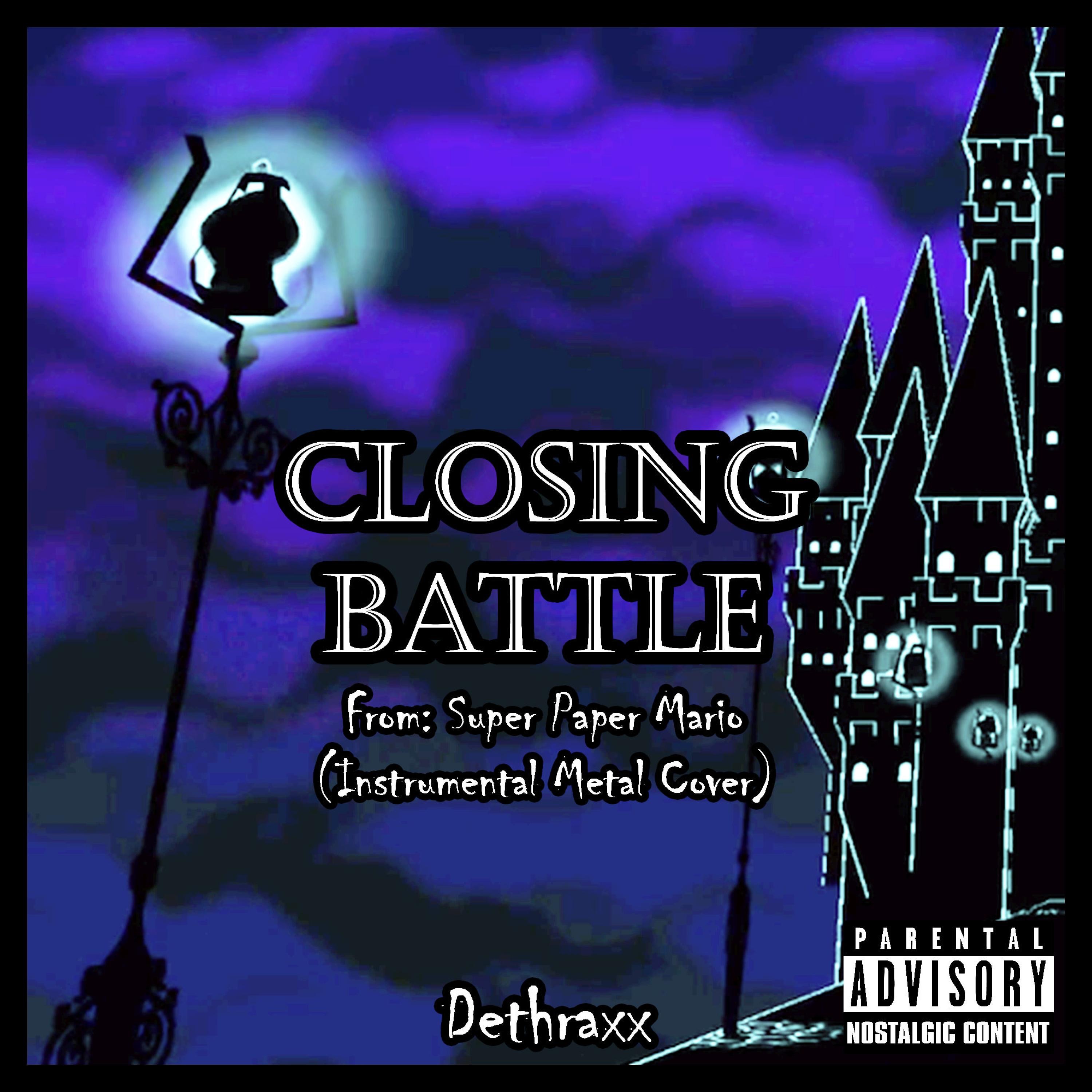 Closing Battle (From "Super Paper Mario") [Instrumental Metal Cover] - Single album cover