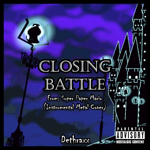 Closing Battle (From "Super Paper Mario") [Instrumental Metal Cover] - Single album cover