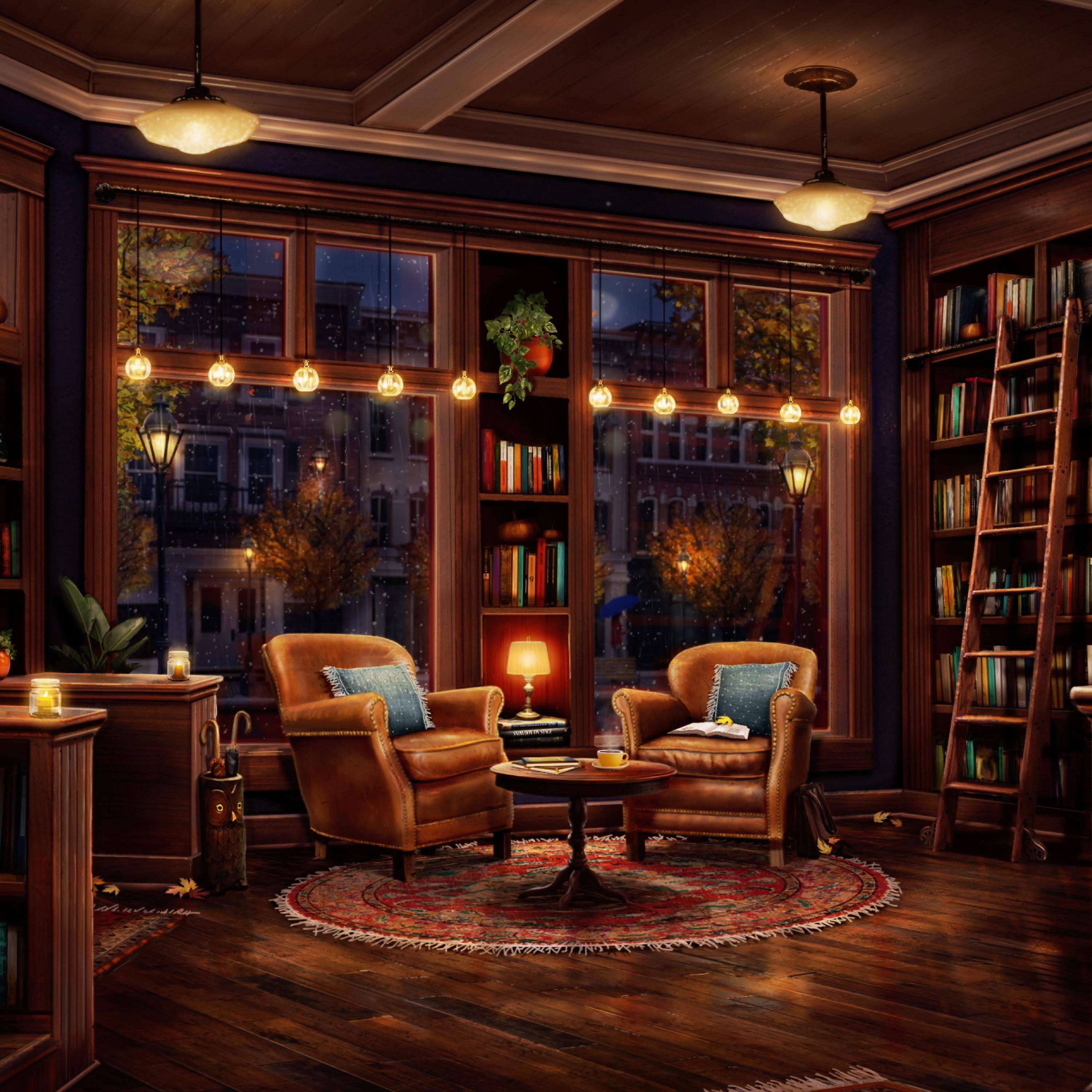 Fall Coffee Shop Bookstore album cover