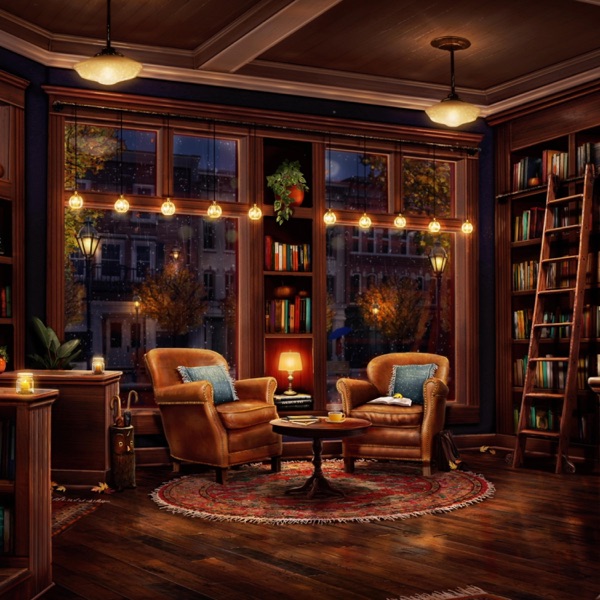 Fall Coffee Shop Bookstore album cover