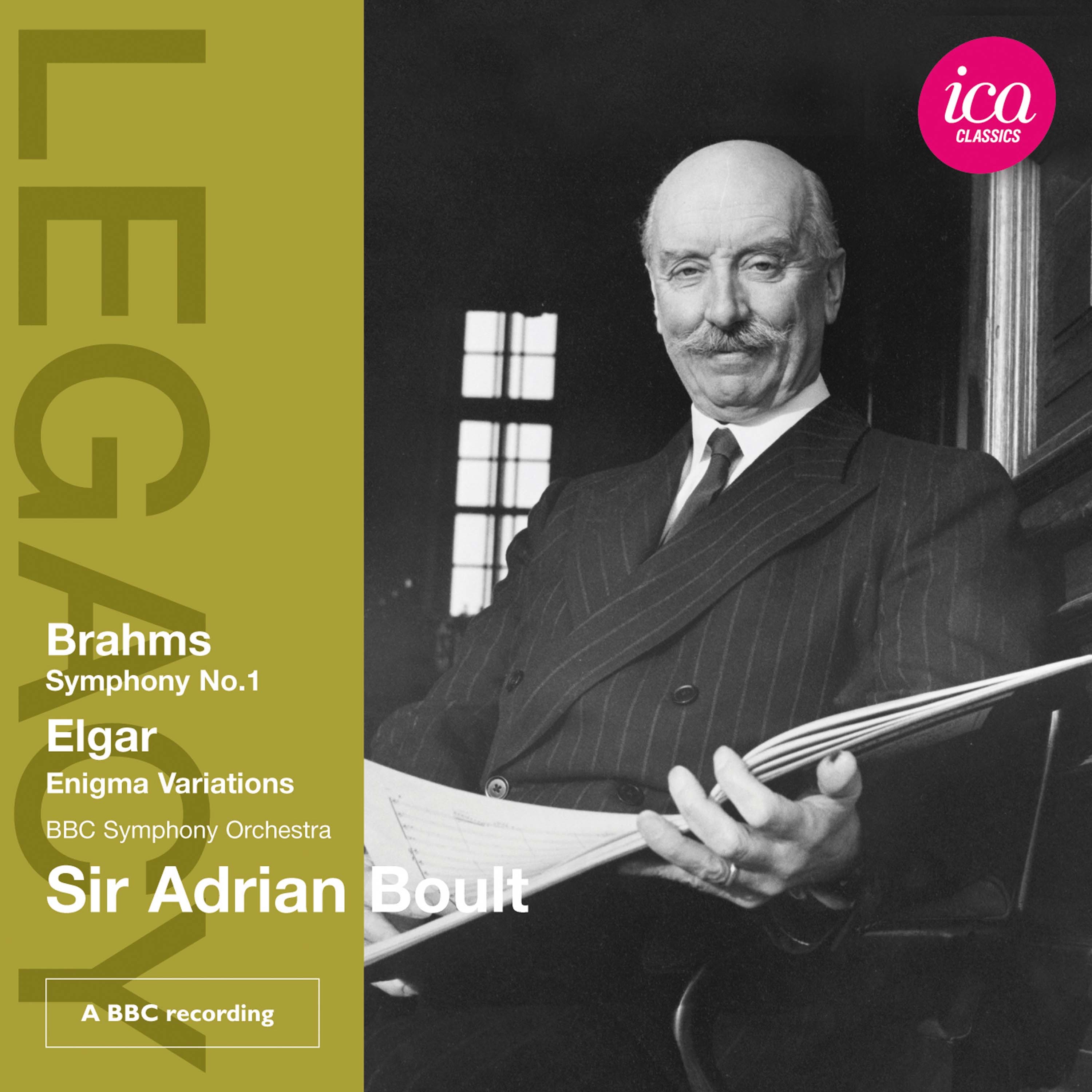 Brahms: Symphony No. 1 - Elgar: Enigma Variations (Live) album cover