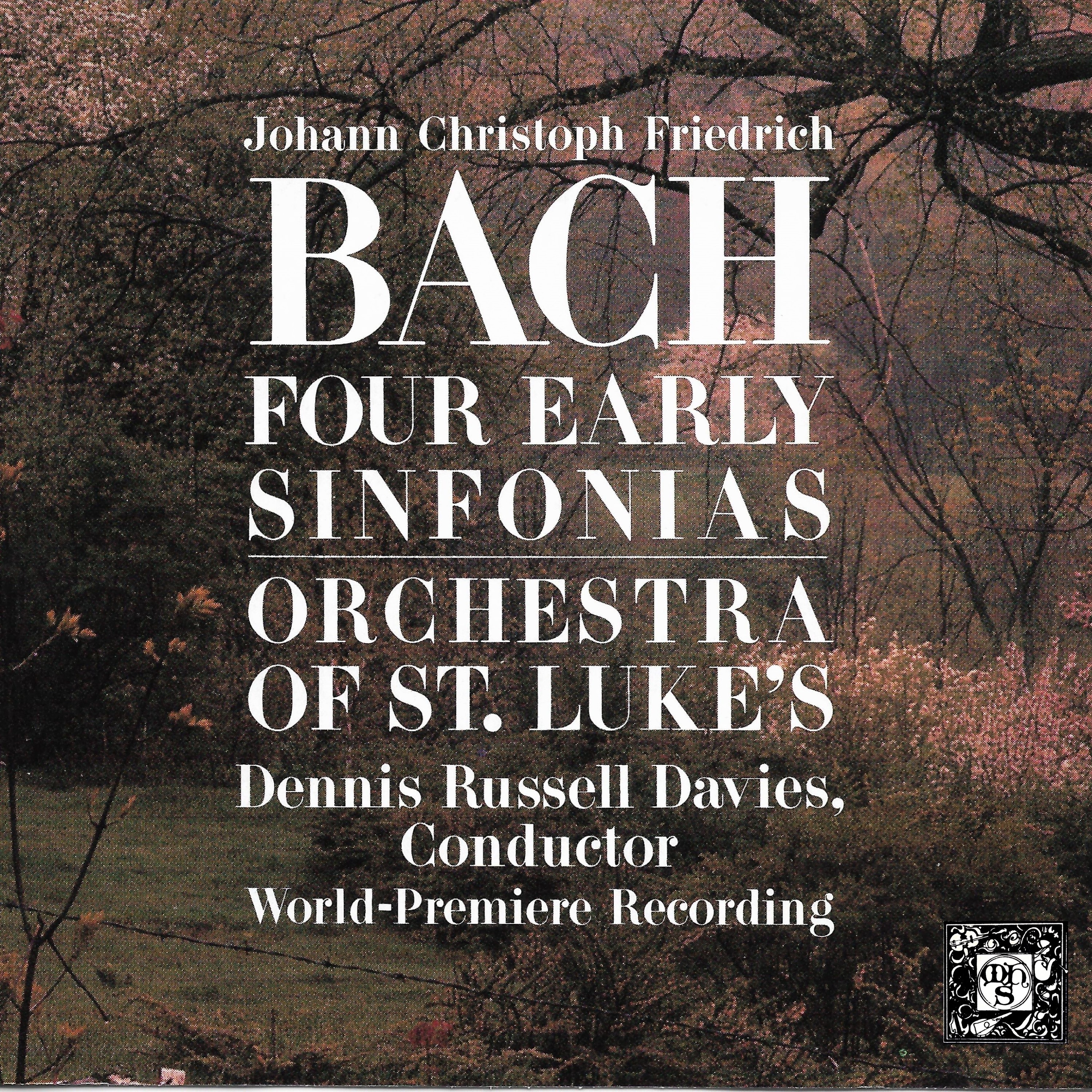 Johann Christoph Friedrich Bach: Four Early Sinfonias album cover