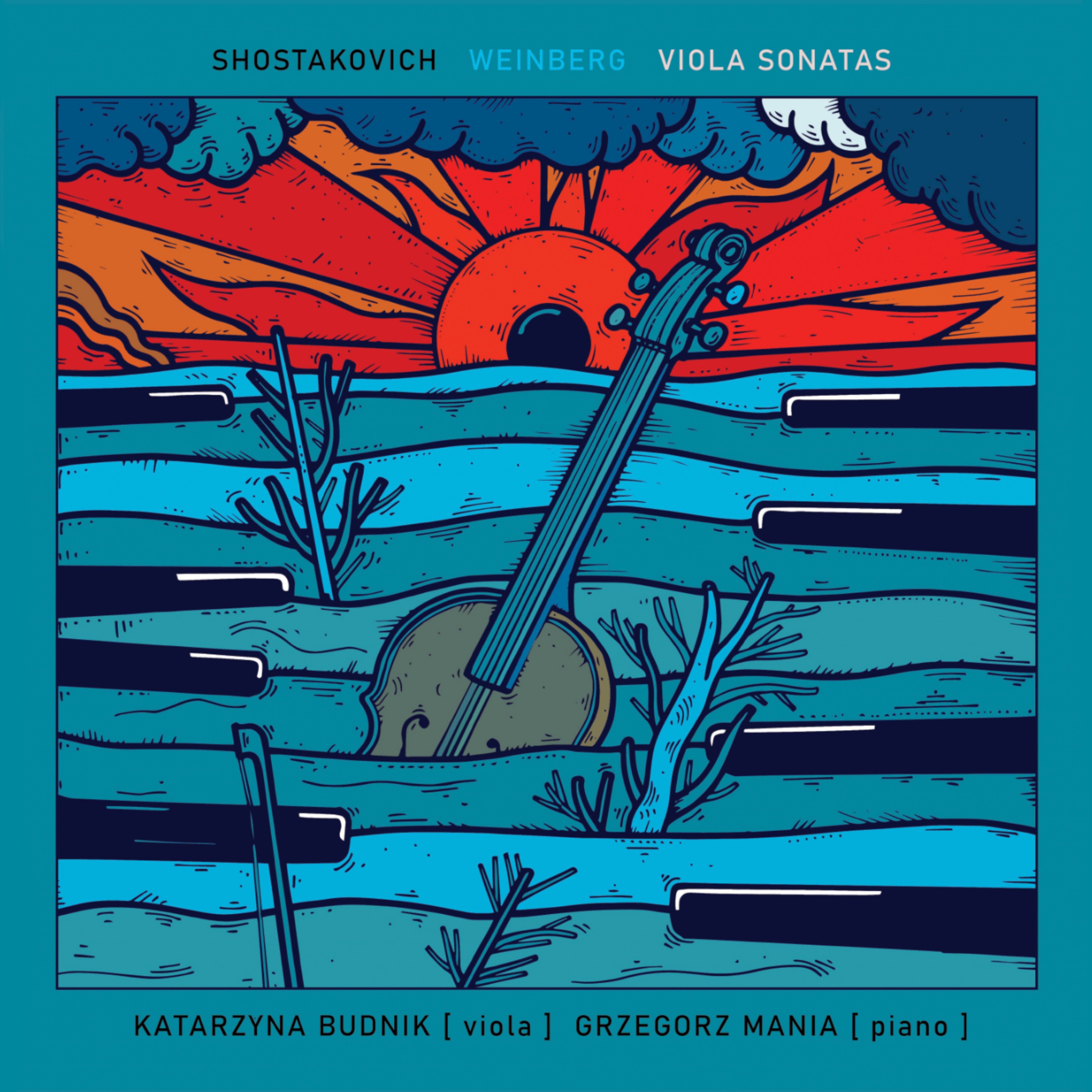 Viola sonatas album cover
