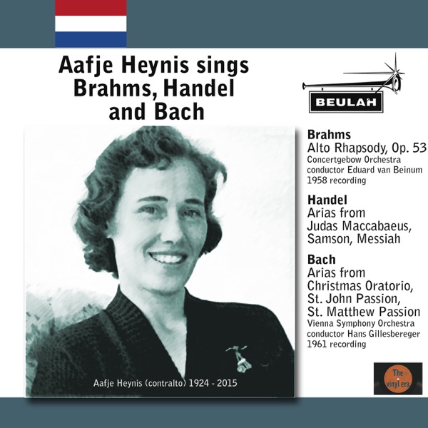 Aafje Heynis Sings Brahms, Handel and Bach album cover