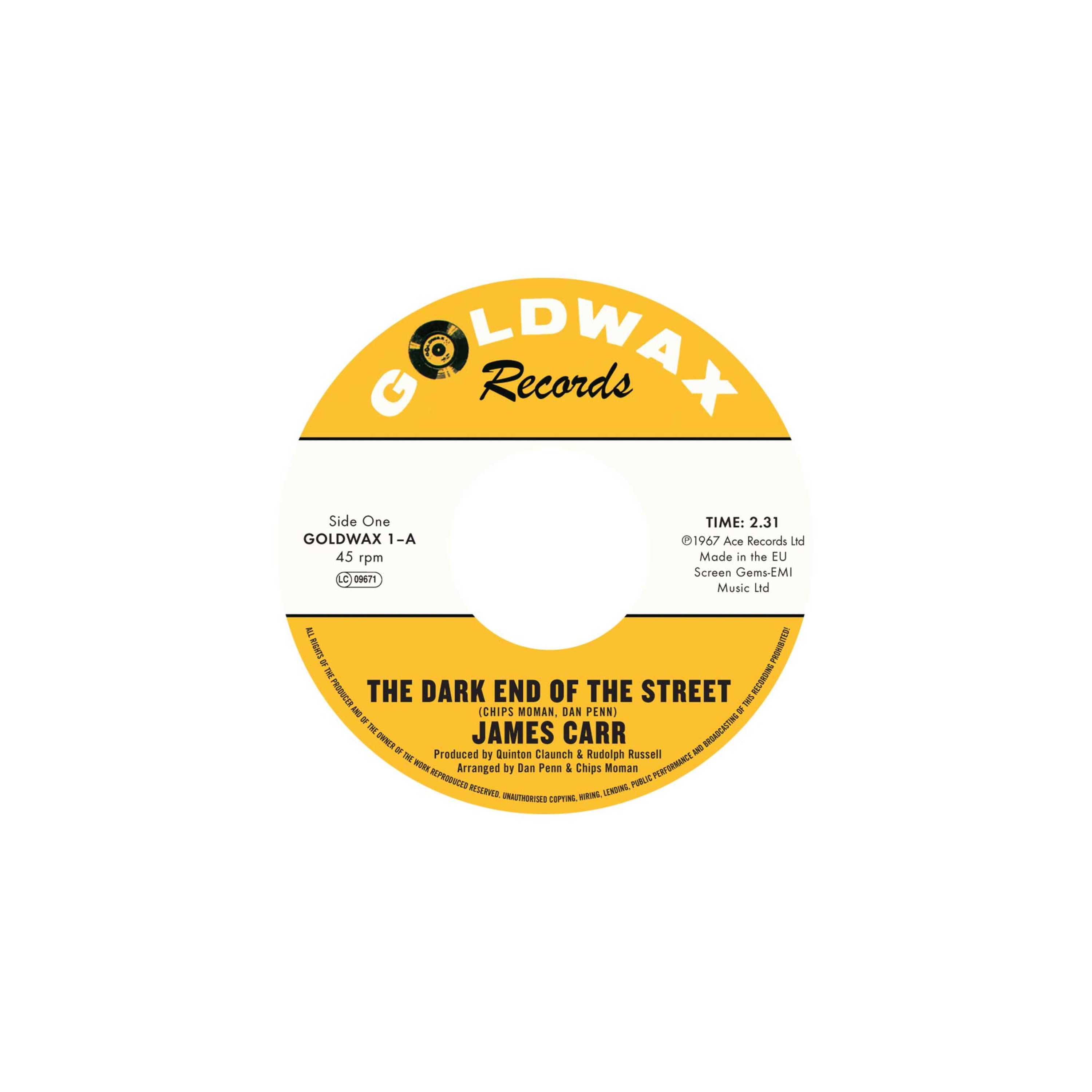 The Dark End of the Street / You've Got My Mind Messed Up - Single album cover