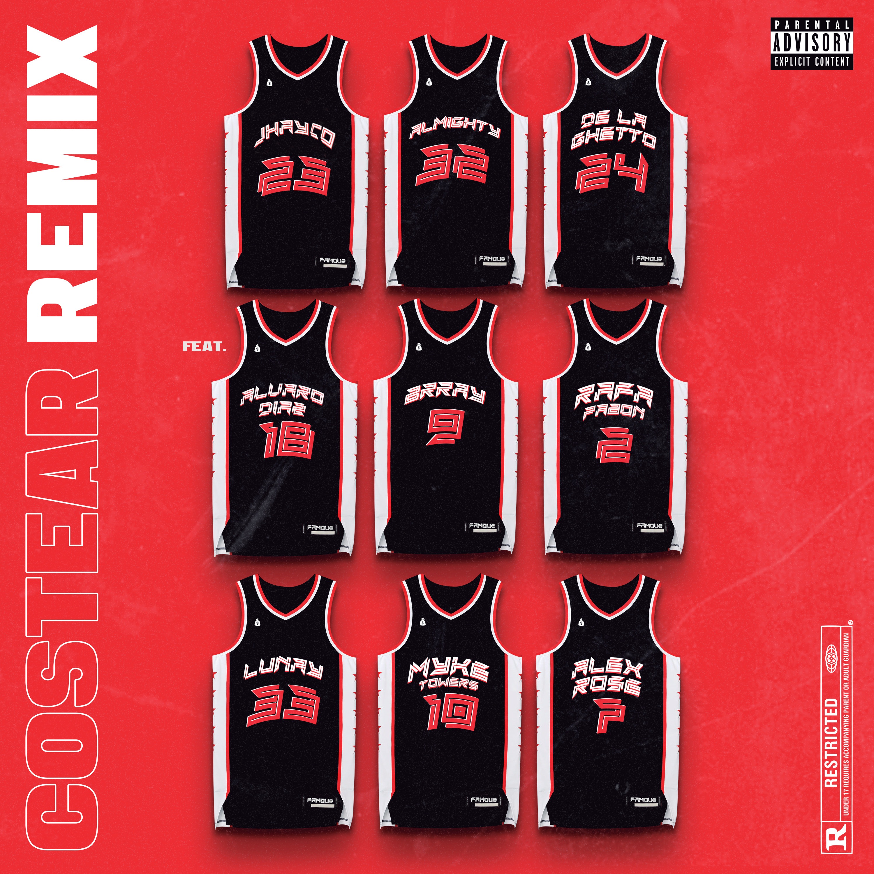 Costear (Equipo Negro Remix) [feat. Álvaro Díaz, Brray, Rafa Pabön, Lunay, Myke Towers & Alex Rose]  album cover