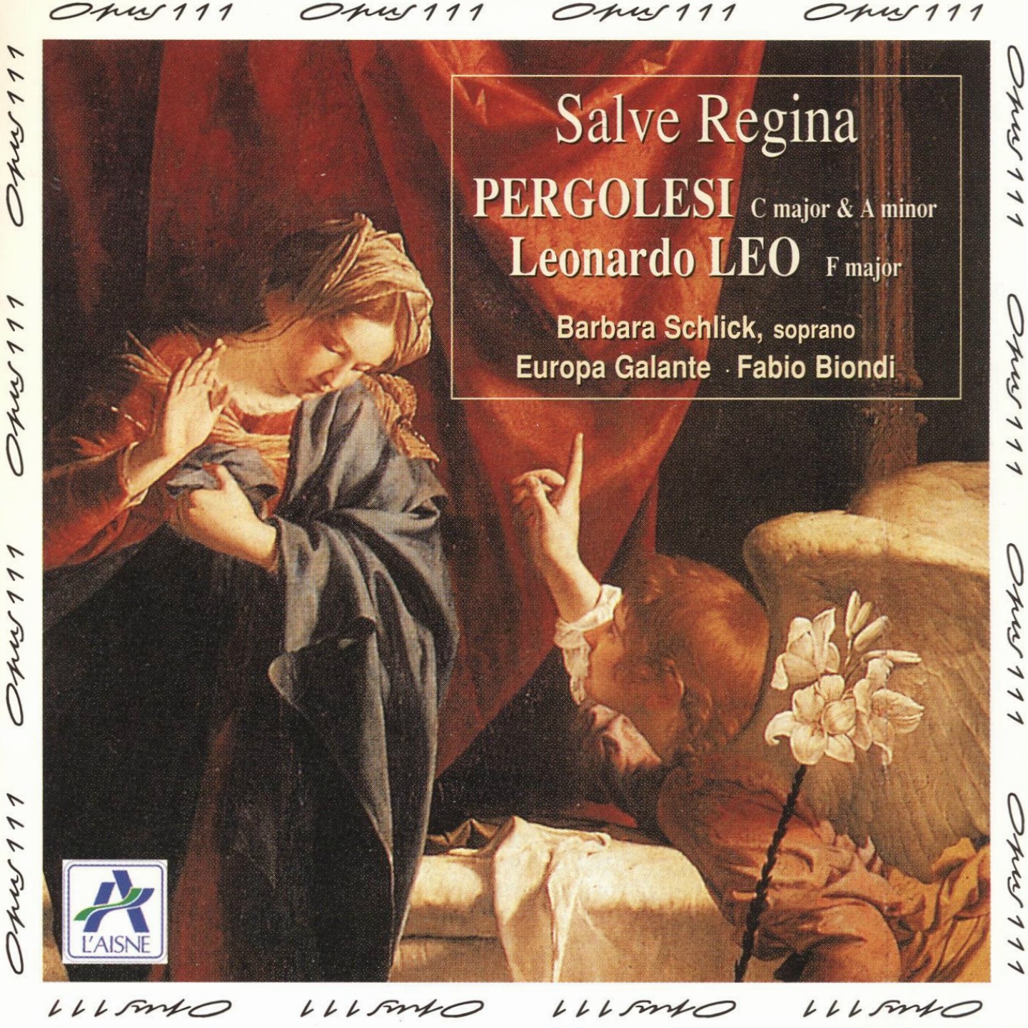 Salve Regina: Pergolesi, Leonardo Leo album cover