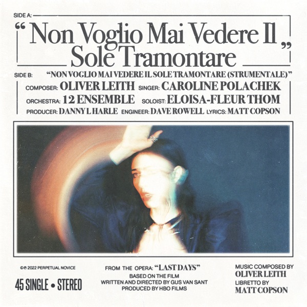 Last Days: Non Voglio Mai Vedere Il Sole Tramontare - Single album cover