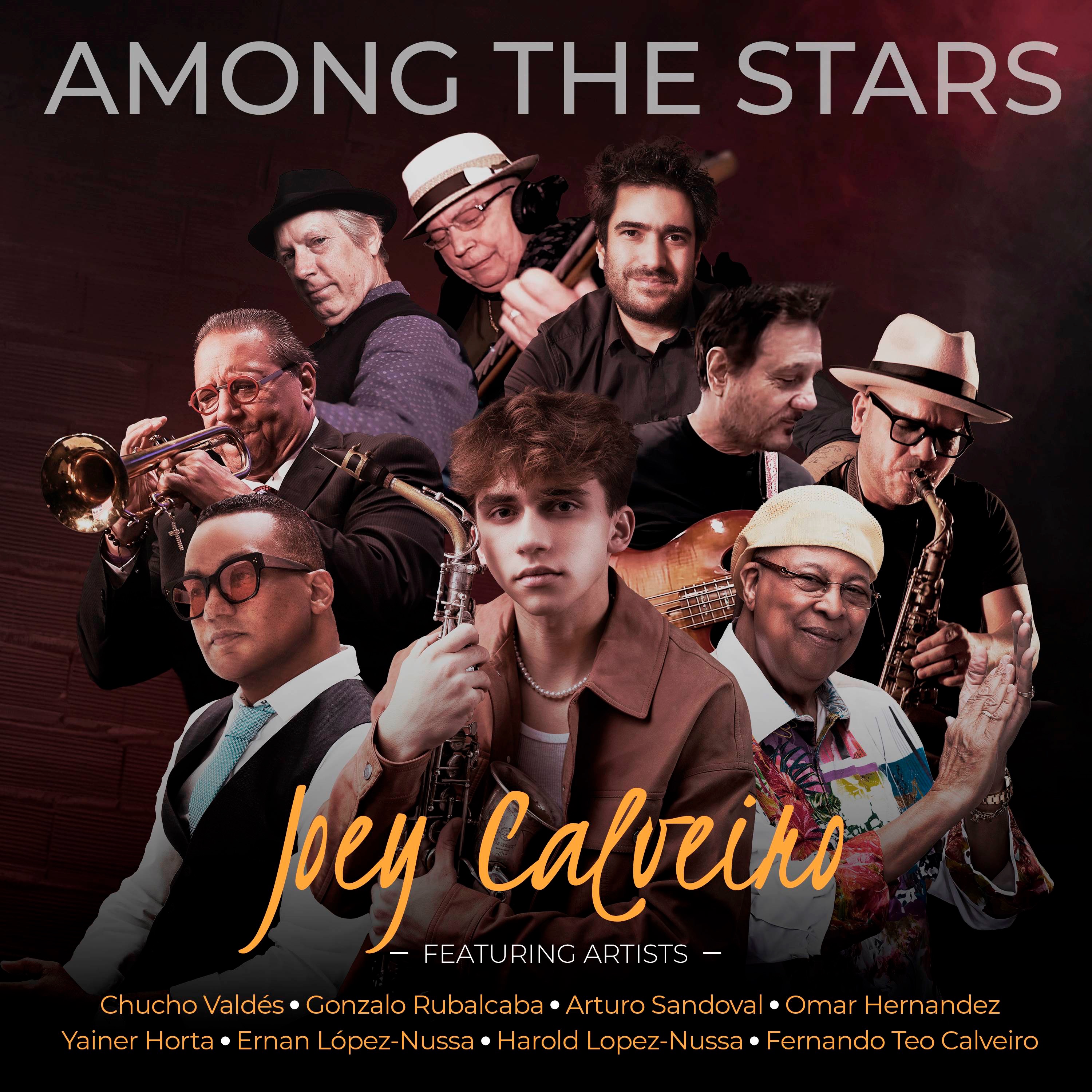 Among the Stars (feat. Gonzalo Rubalcaba, Arturo Sandoval, Chucho Valdés, Harold López-Nussa, Omar H album cover