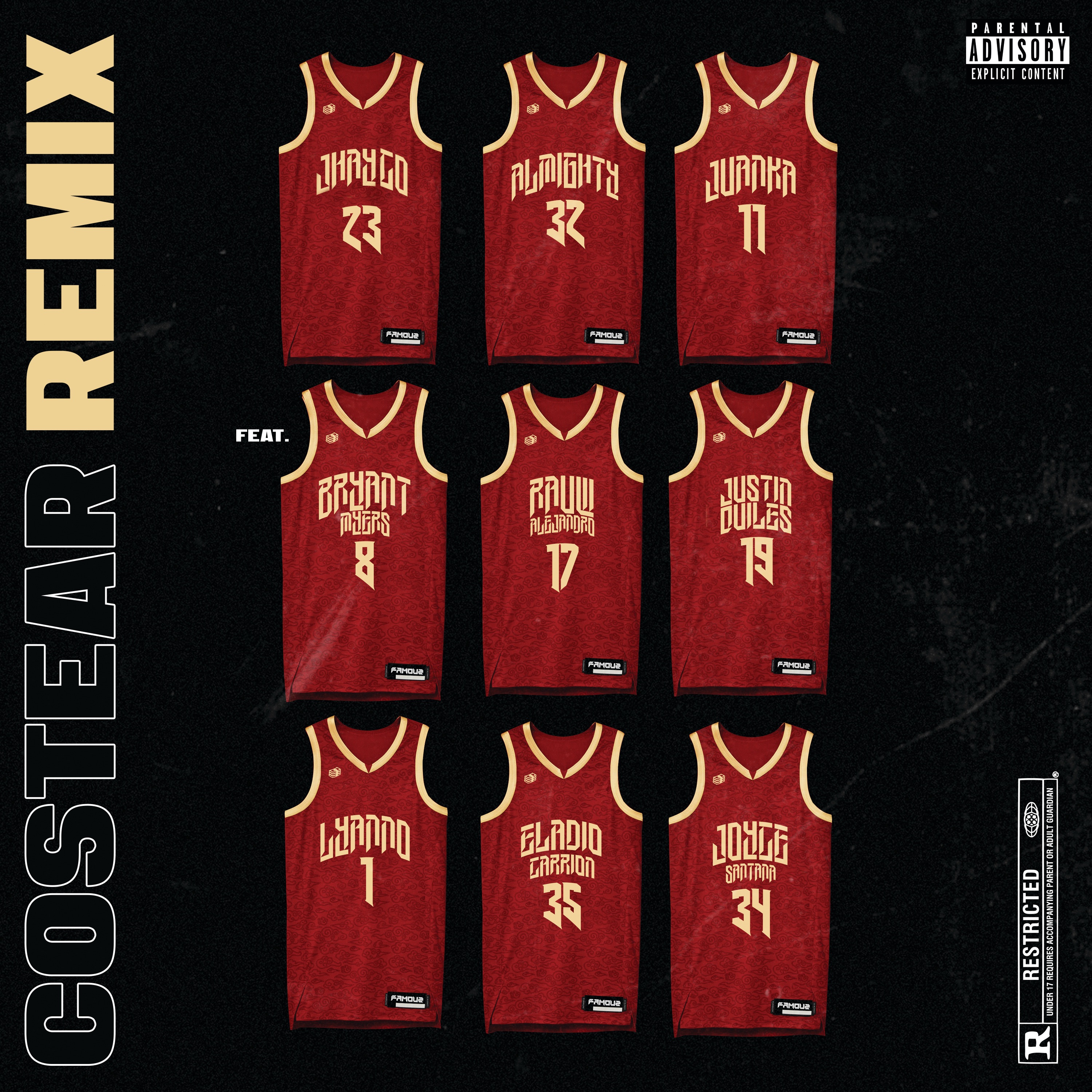 Costear (Equipo Rojo Remix) [feat. Bryant Myers, Rauw Alejandro, Justin Quiles, Lyanno, Eladio Carri album cover