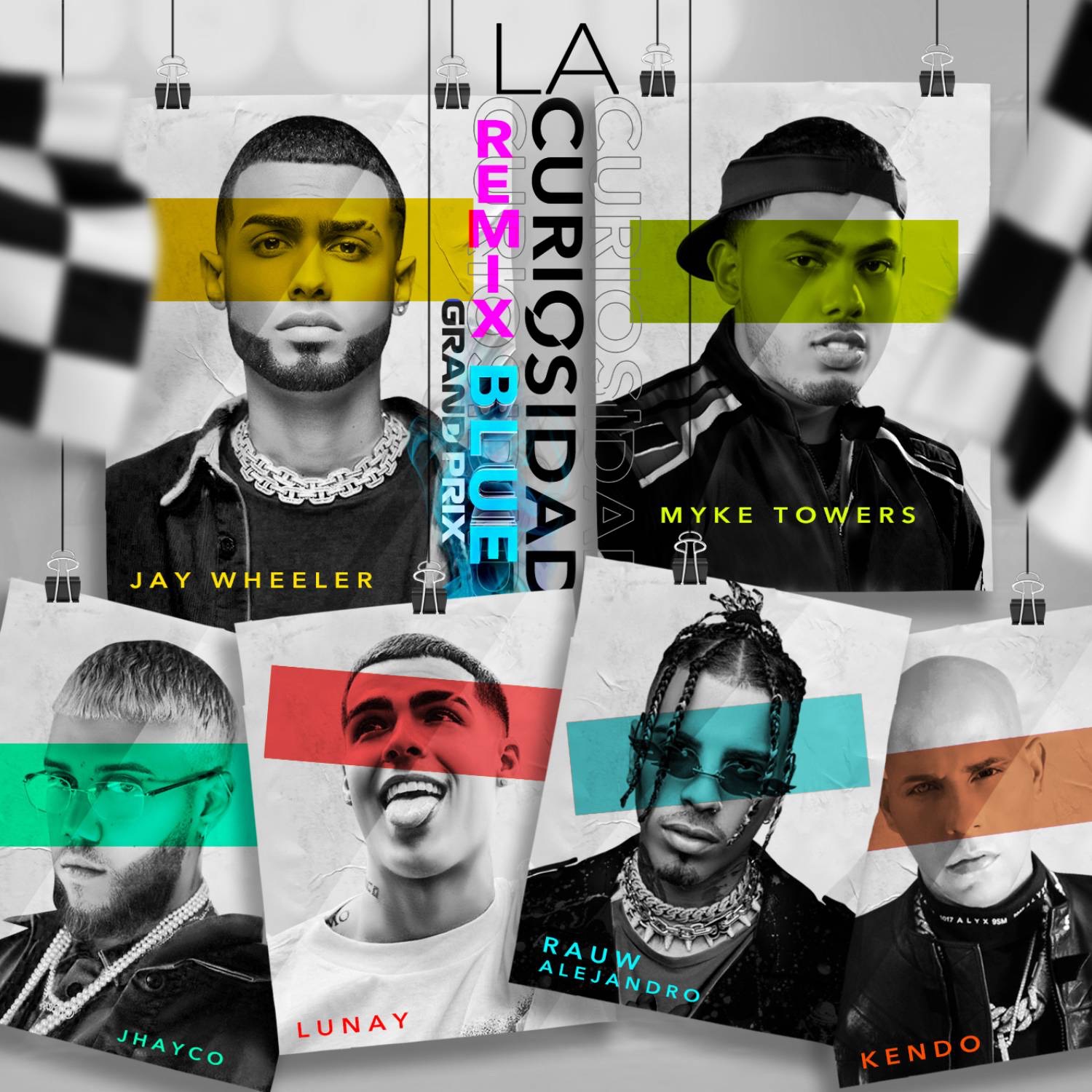 La Curiosidad (Blue Grand Prix Remix) [feat. DJ Nelson, Jhayco, Lunay & Kendo Kaponi] - Single album cover